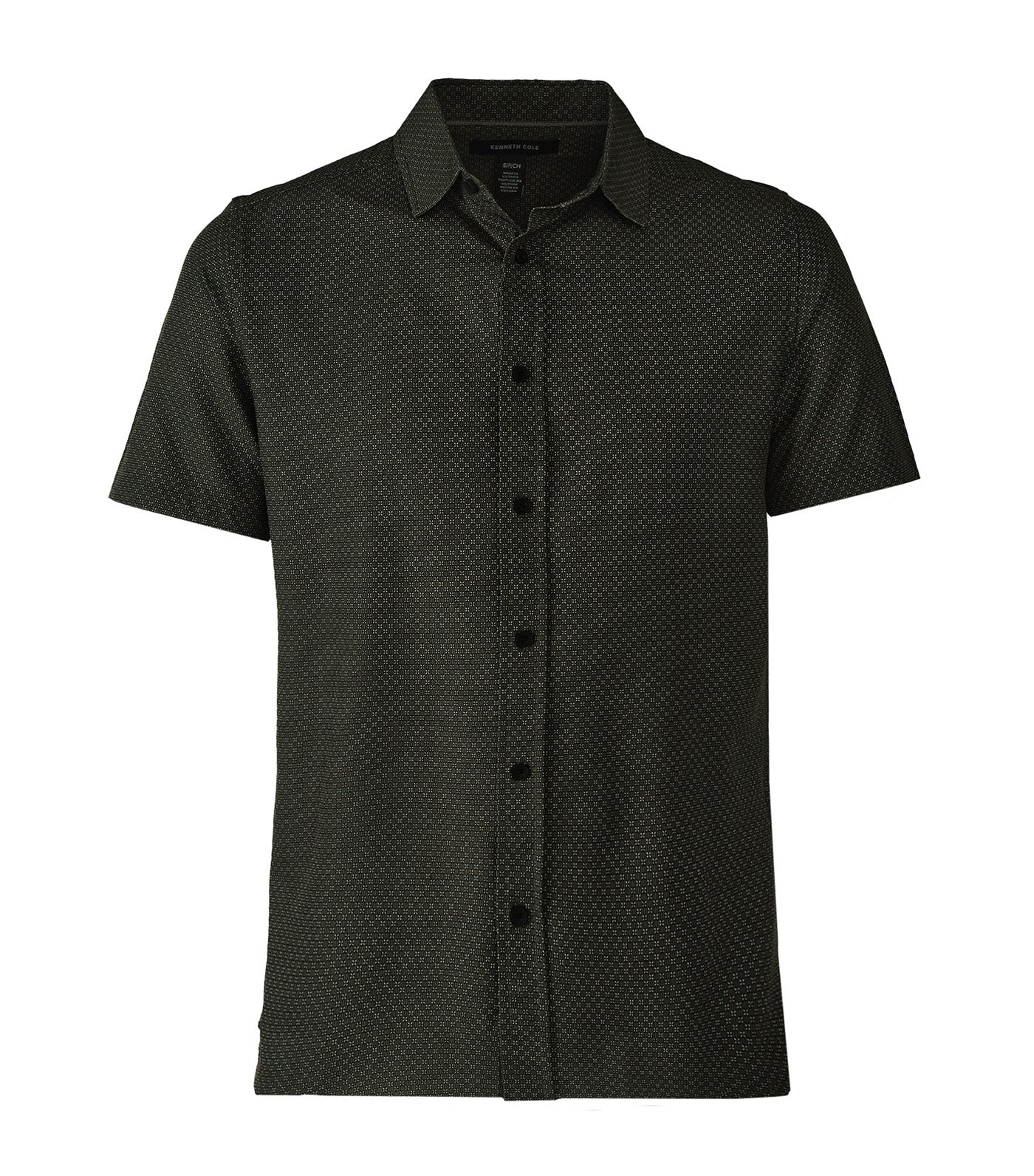 Short Sleeve Sport Shirt Floral Green