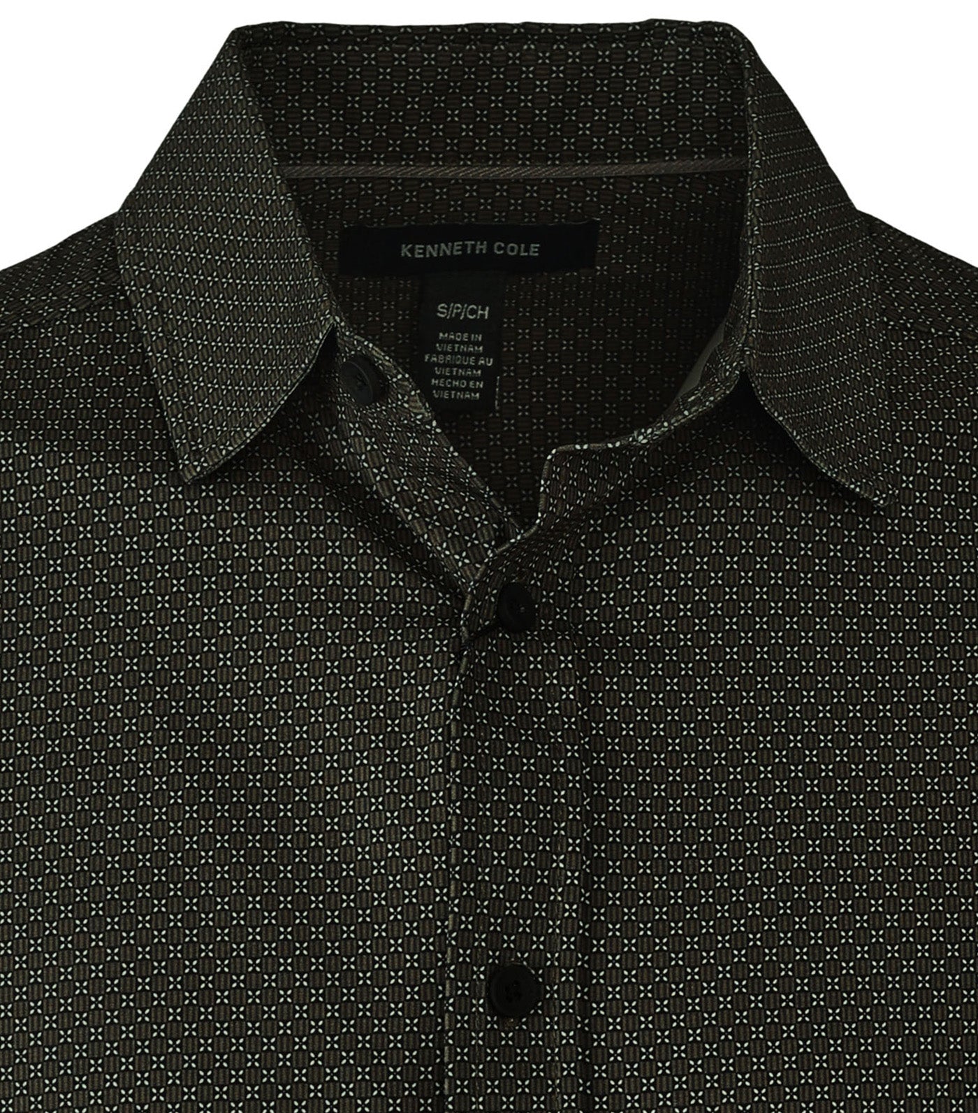 Short Sleeve Sport Shirt Floral Green