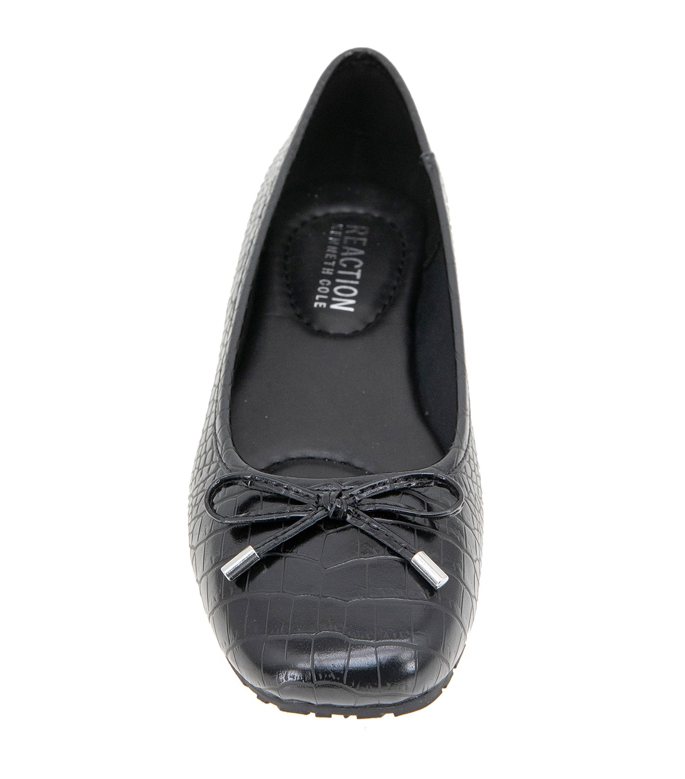 Kenneth Cole Elstree Croco Ballet Flats Black