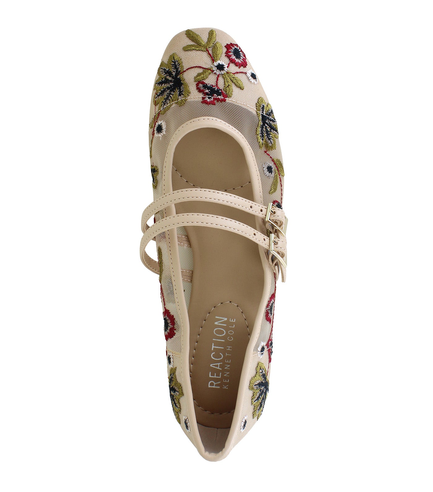 Kenneth Cole Malibu Nites Mary Jane Flats Nude