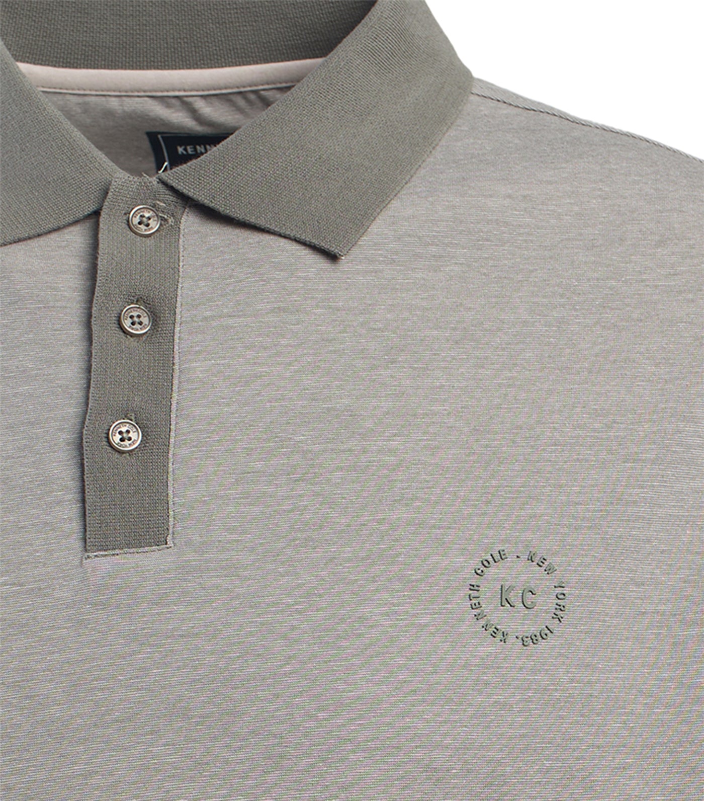 Kenneth Cole Pique Polo Shirt Moss Green