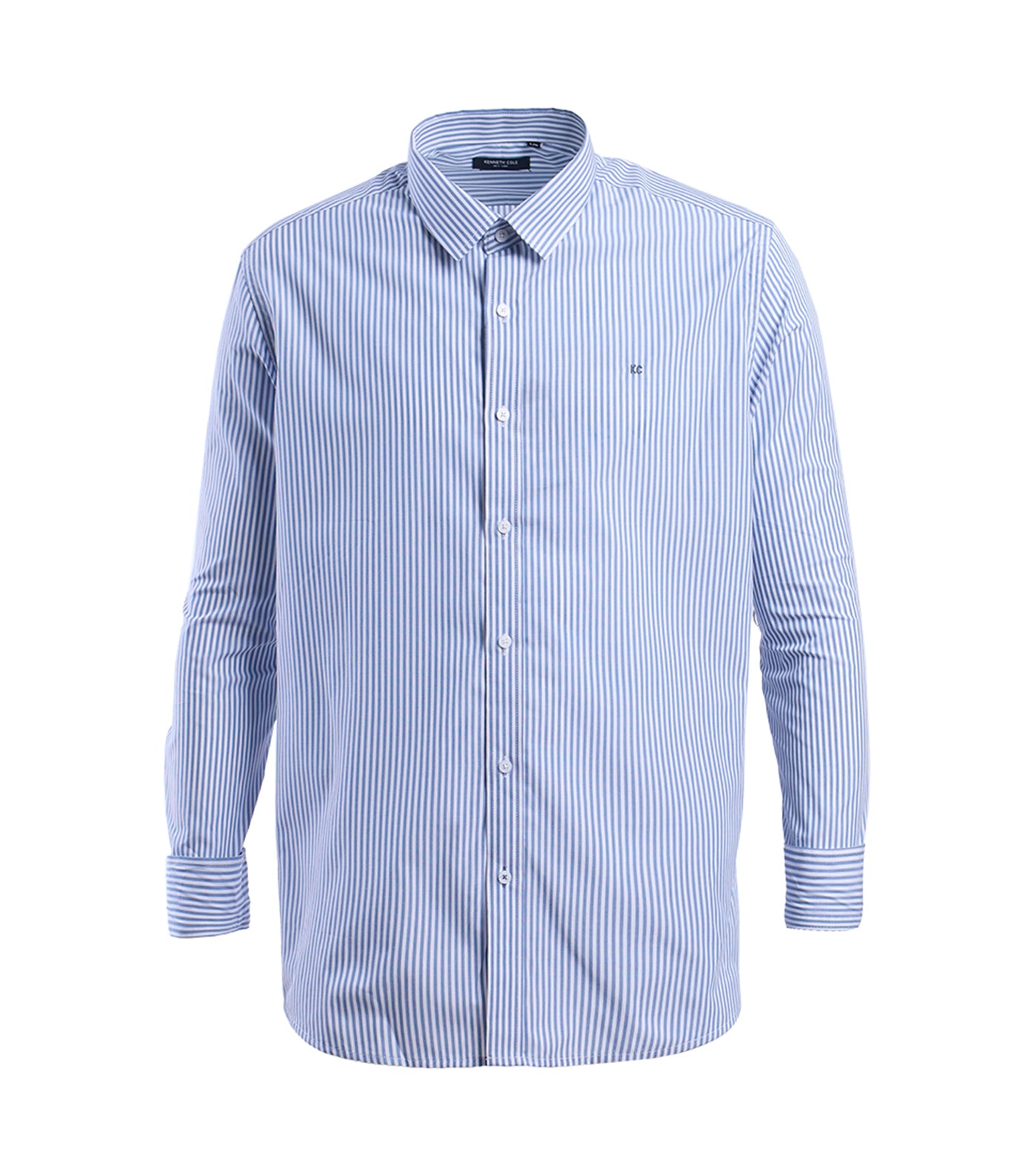 Kenneth Cole Long Sleeve Shirt Detergent Blue