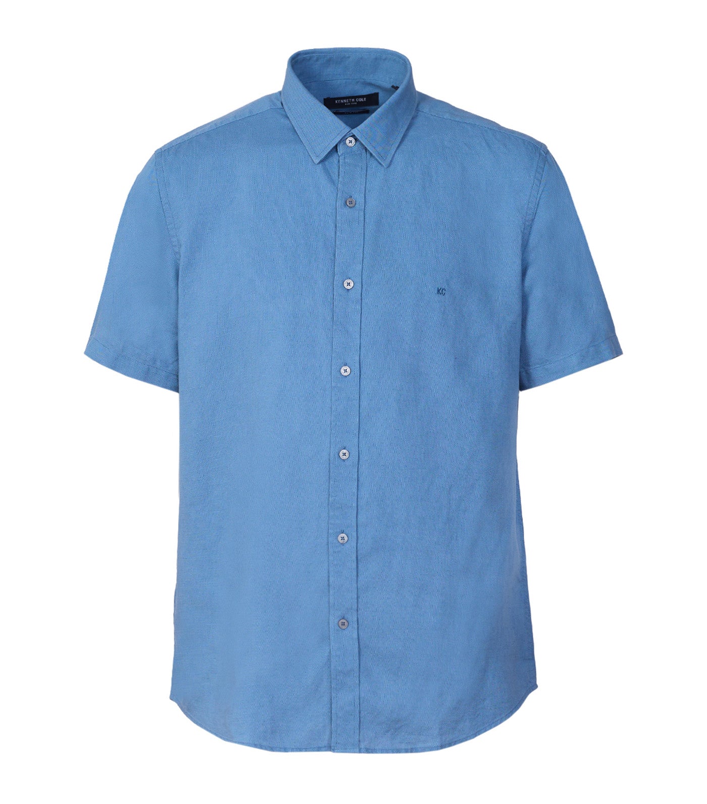 Short Sleeve Dress Shirt Cement Blue