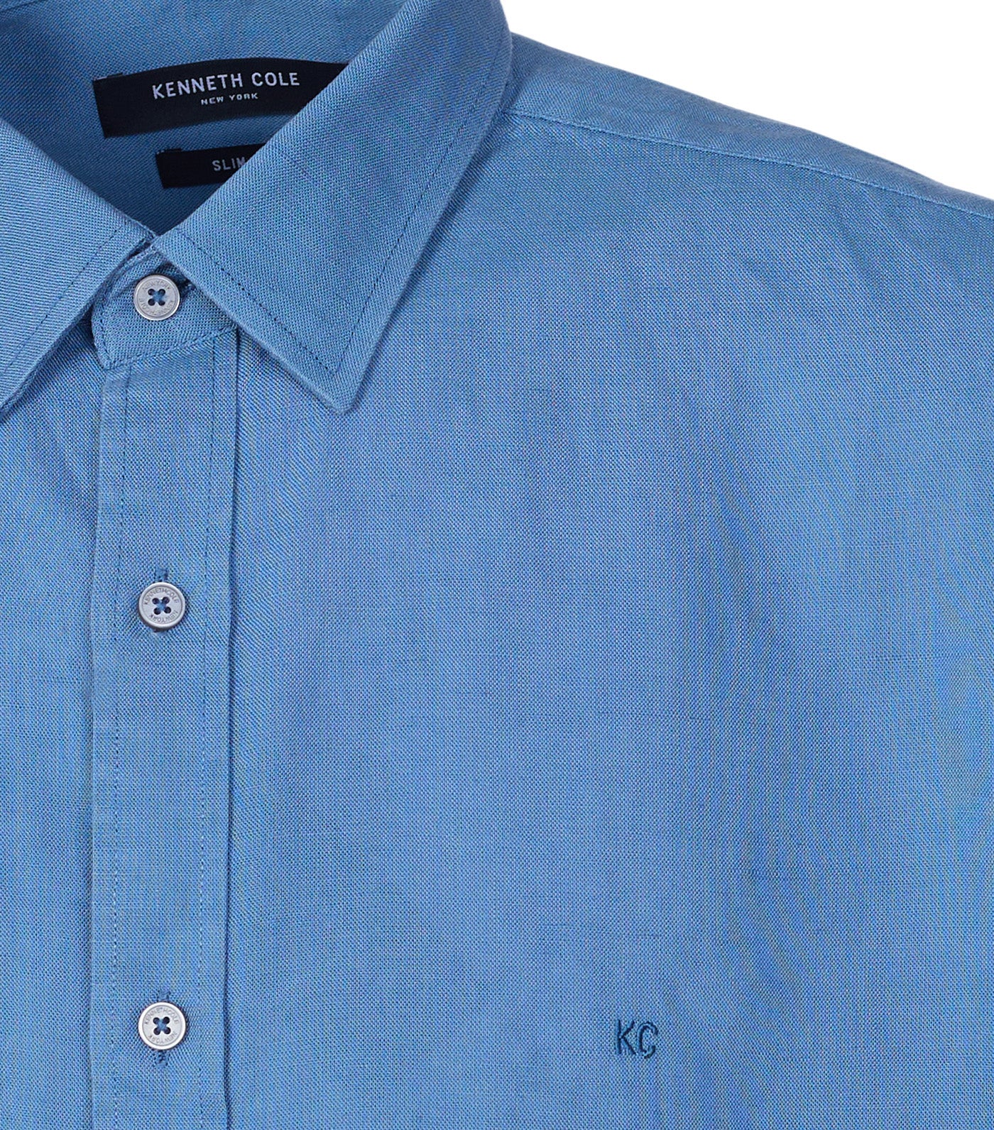 Short Sleeve Dress Shirt Cement Blue