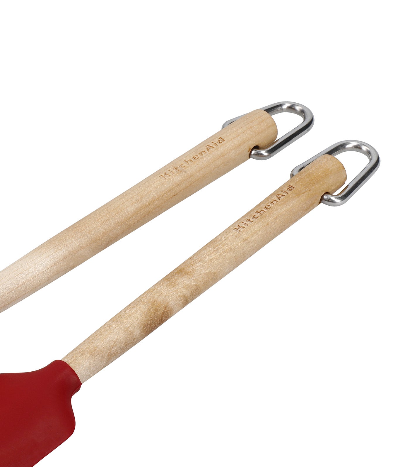 Birchwood Mini Spatulas Set of 2 Bamboo/Red