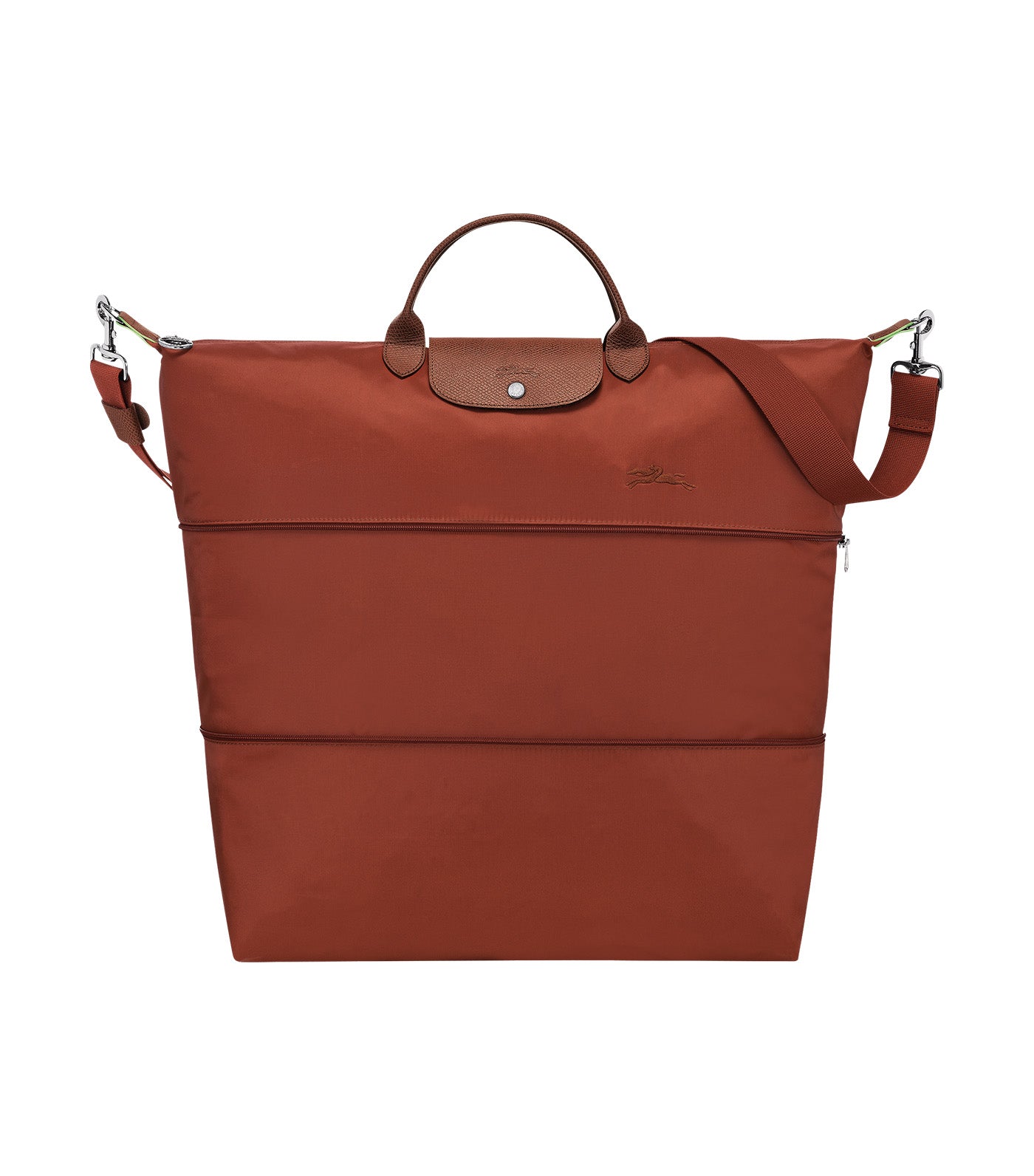 Le Pliage Green Travel Bag Expandable Chestnut