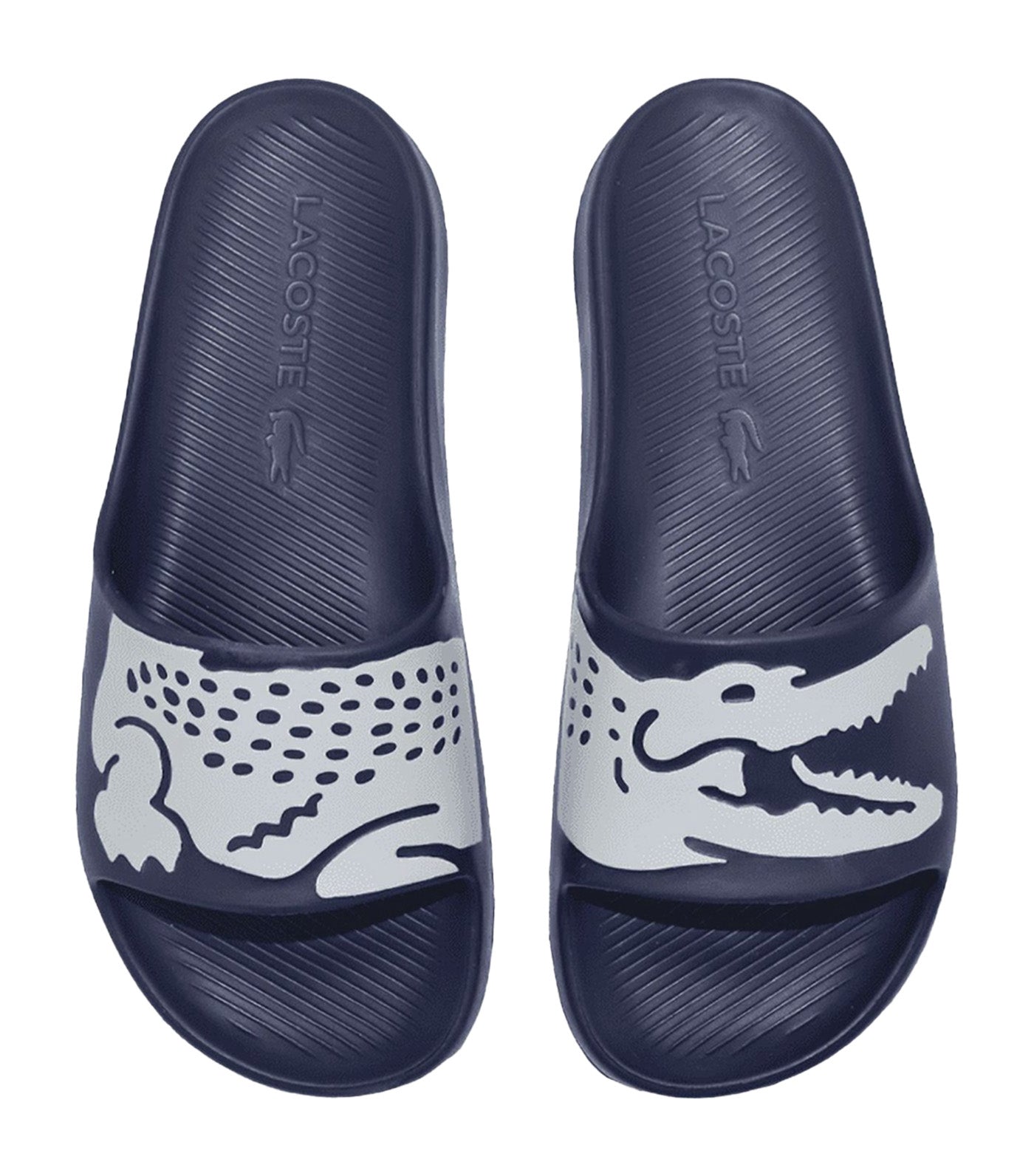Men's Croco 2.0 0721 2 Synthetic Slides Navy/White