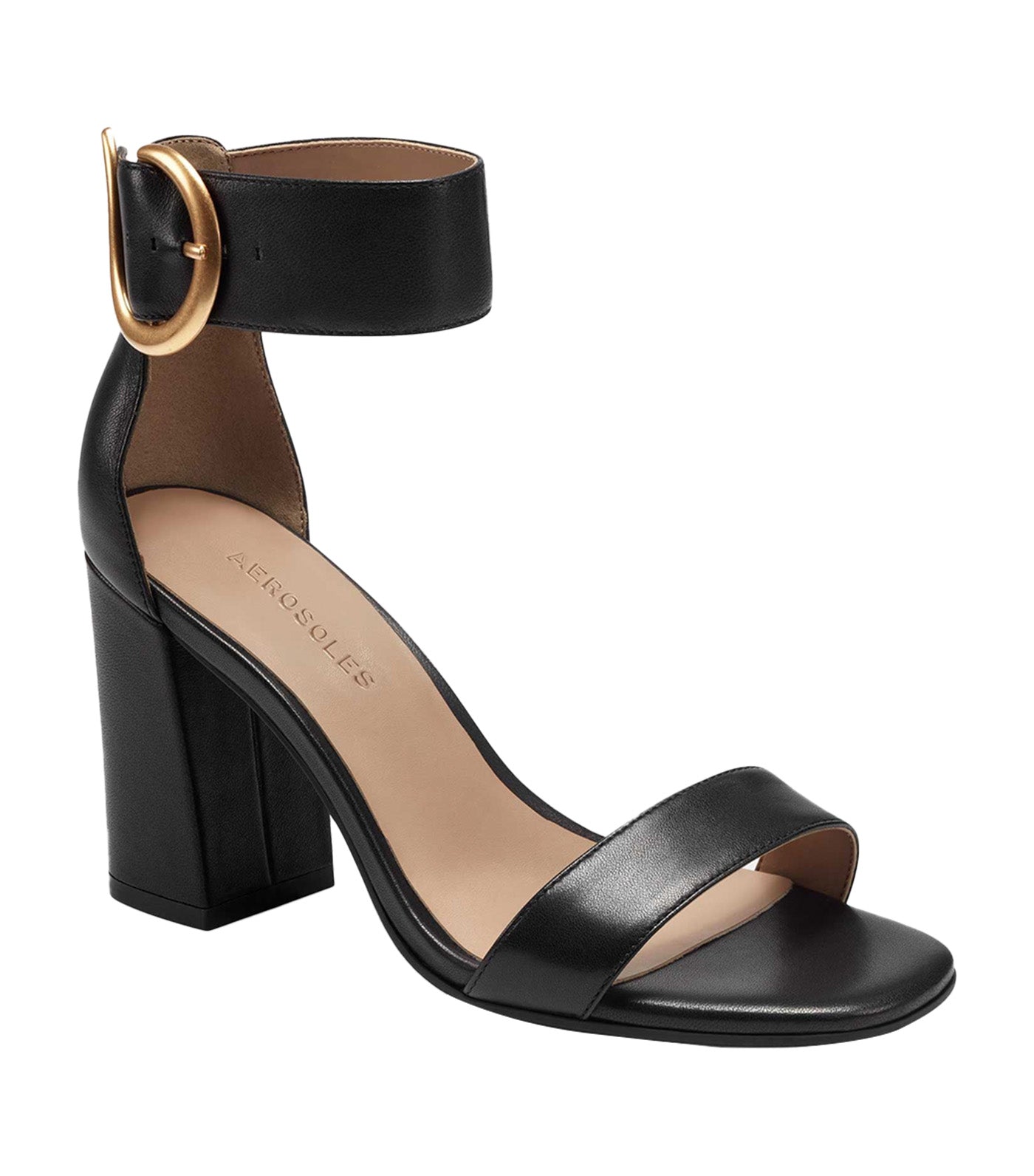 Landon Heel Sandals Black