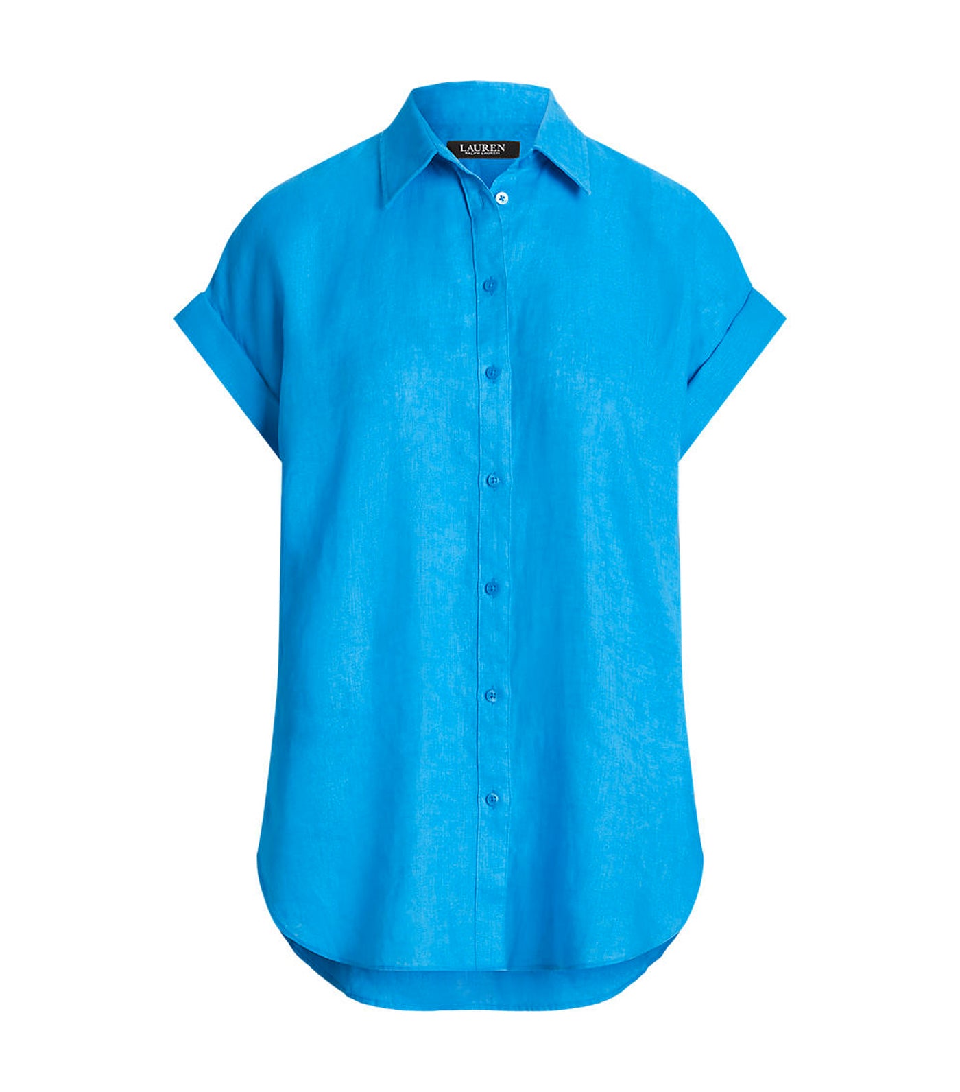 Women's Linen Dolman Sleeve Shirt Blaze Ocean