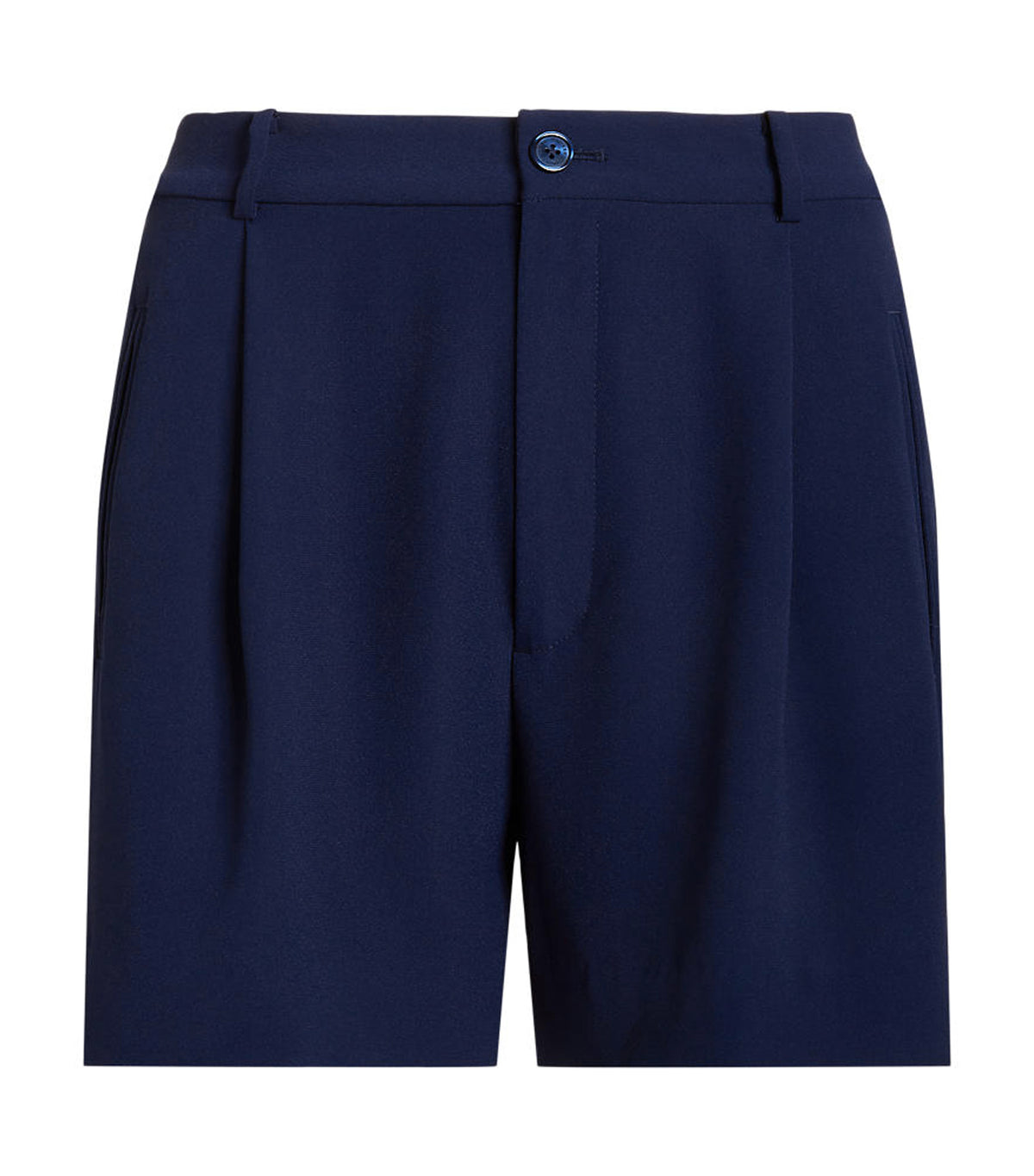 Women's Pleated Georgette Short French Navy