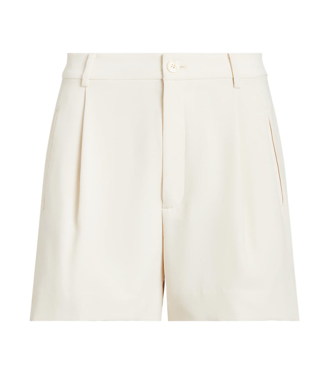 Women's Pleated Georgette Short Mascarpone Cream