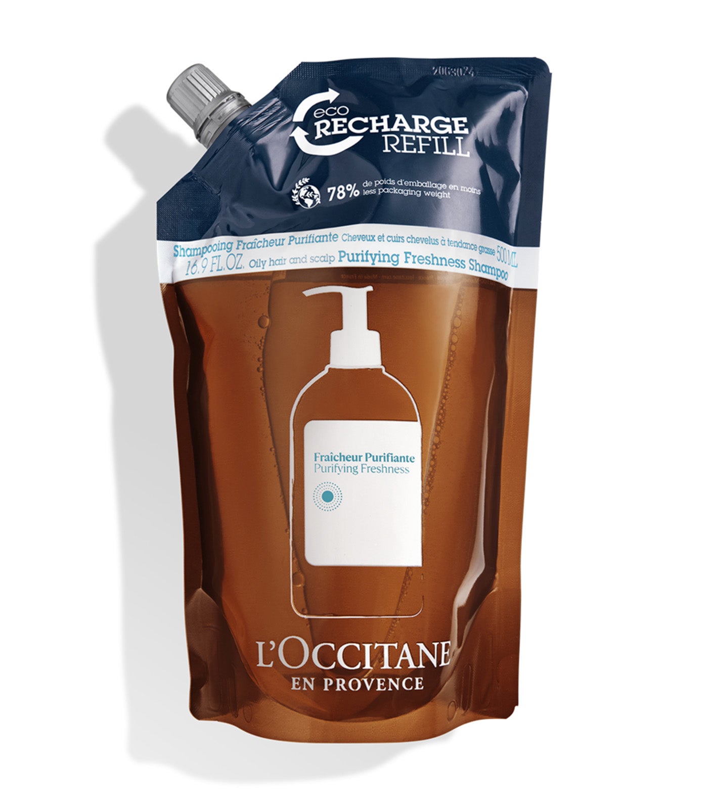 L'Occitane Purifying Freshness Shampoo 500ml Refill