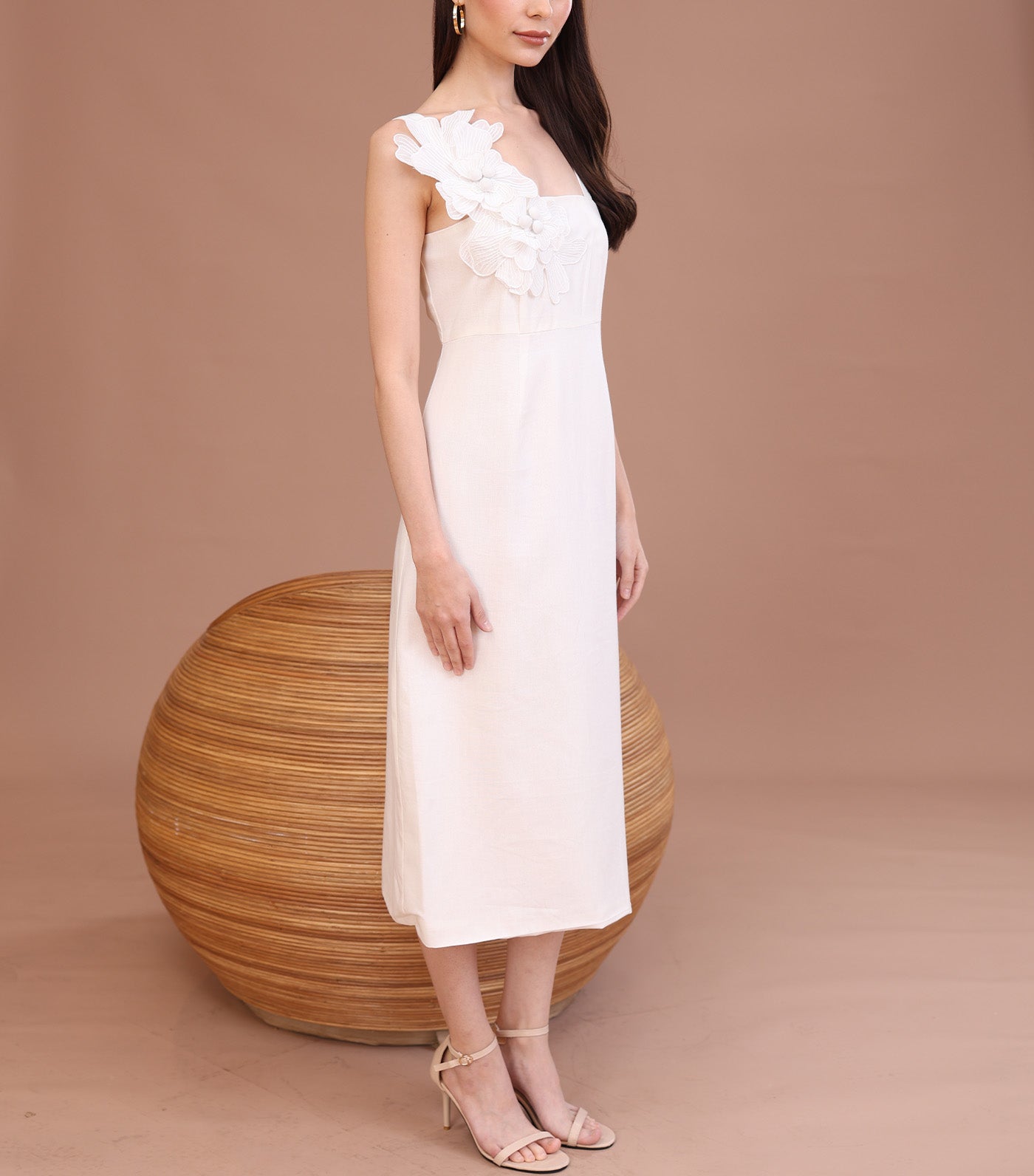 Reeza Dress White