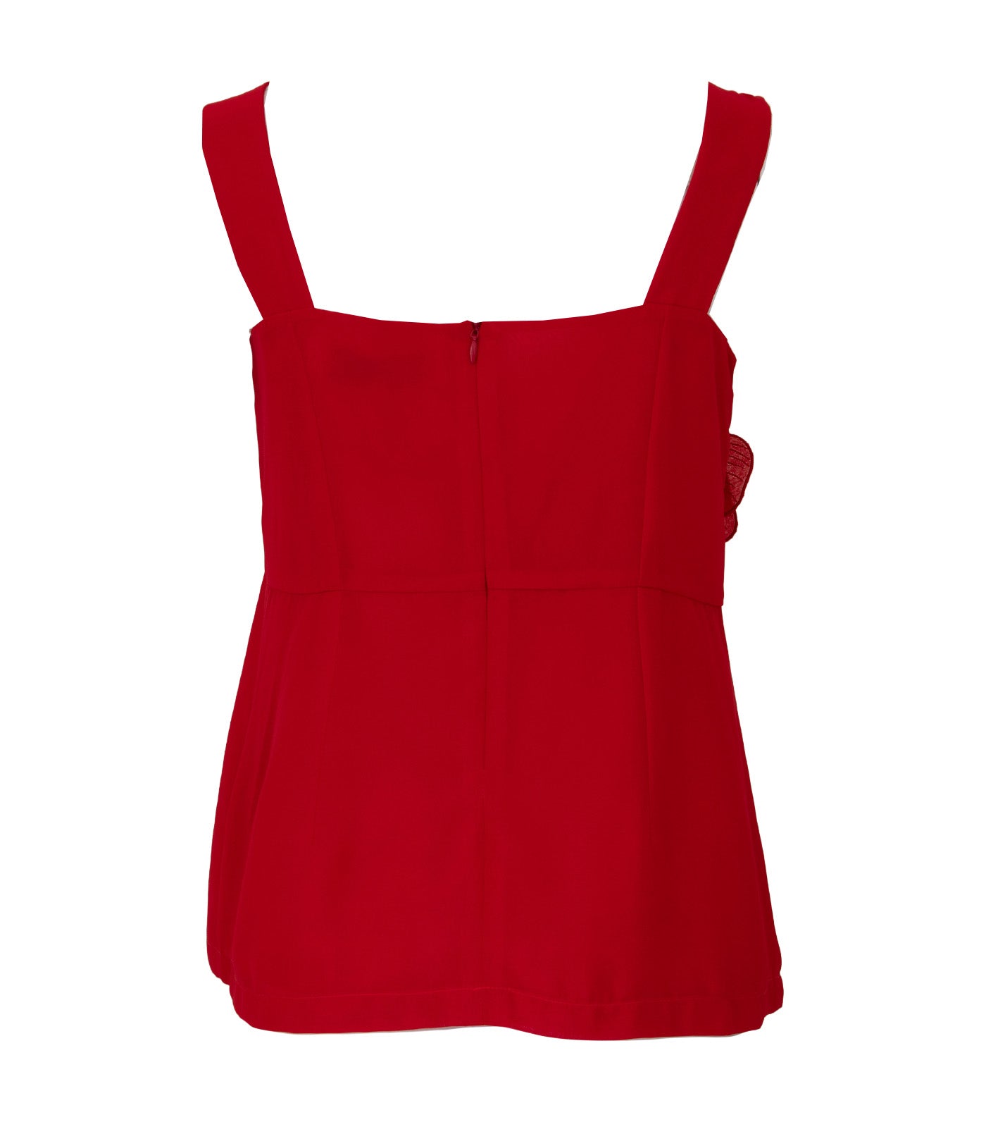 Lacoste Rosie Crepe Blouse with Applique Red