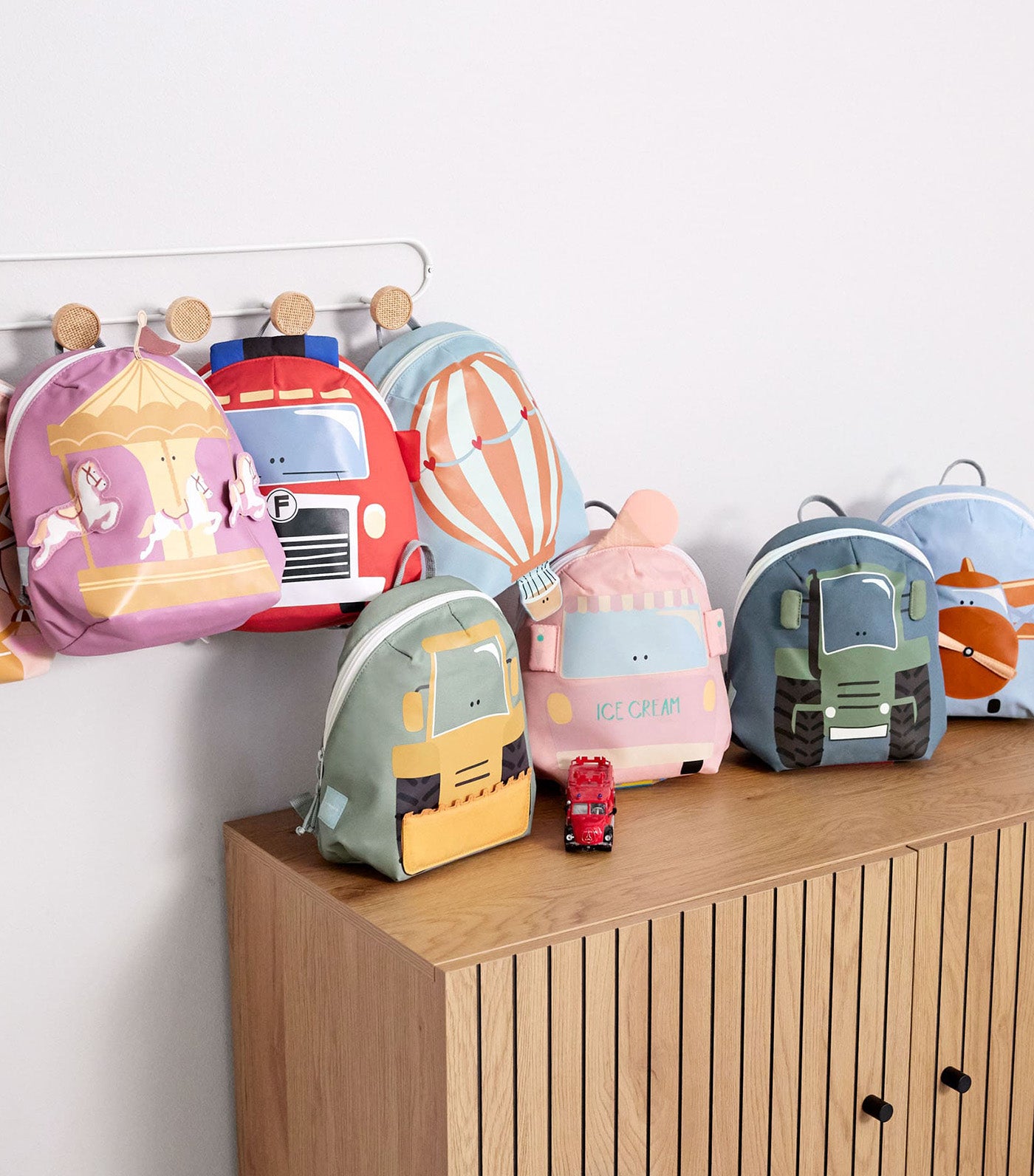 LÄSSIG Tiny Backpack Tiny Drivers Fire Truck