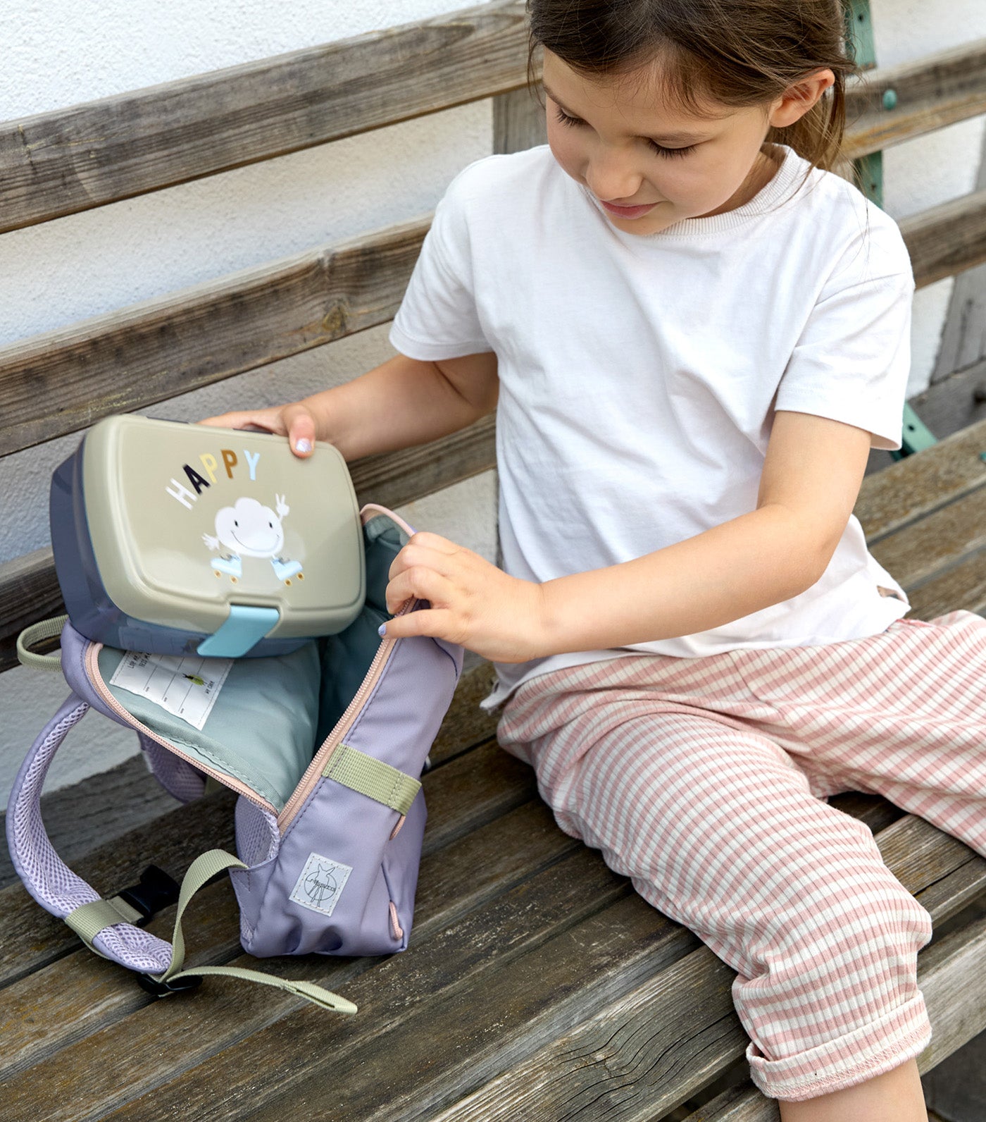 LÄSSIG Tiny Backpack Tiny Outdoor Rainbow Pastel Lilac
