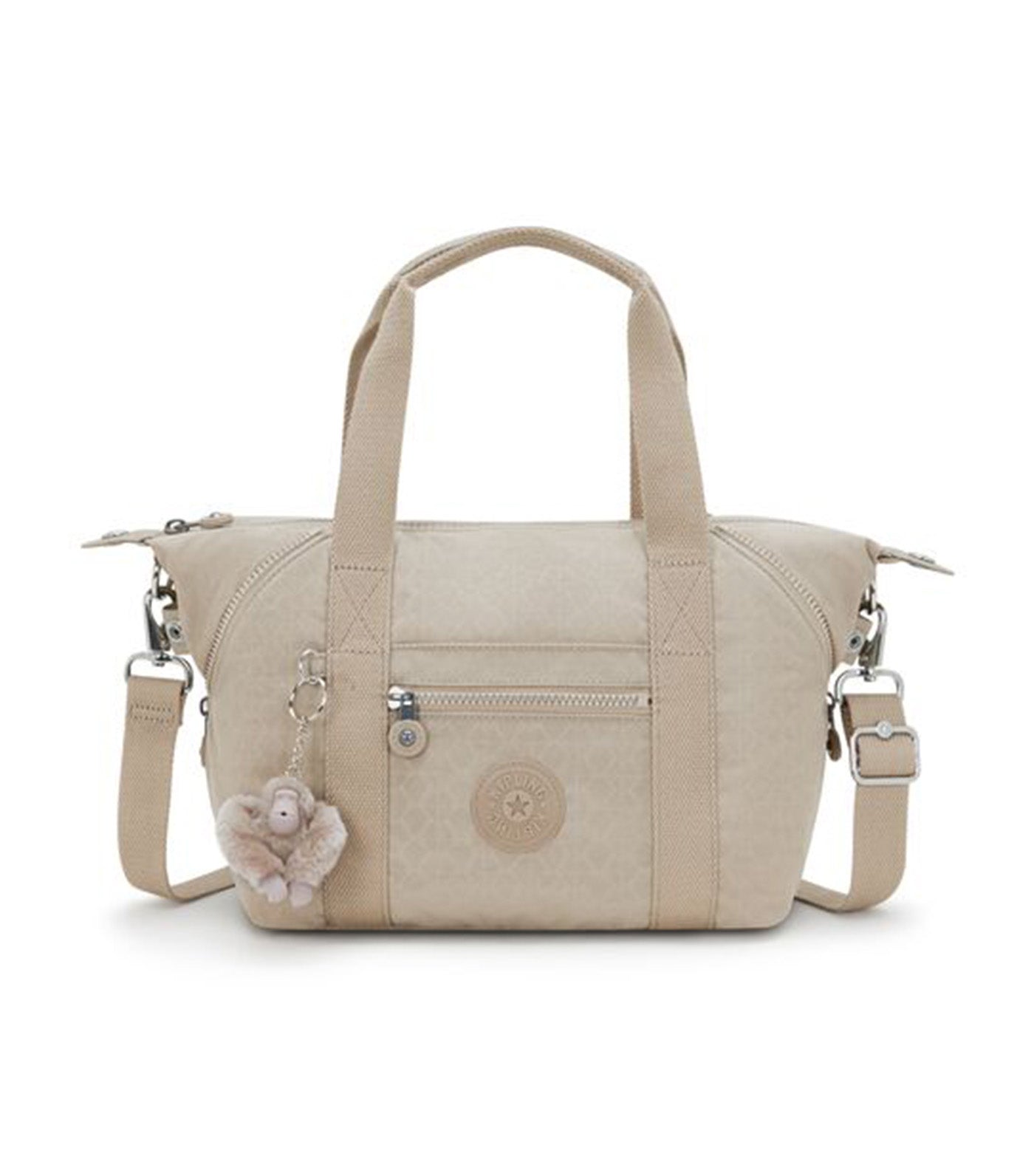 Art Mini Signature Beige Embossed Handbag