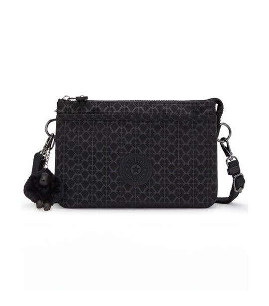 Riri Signature Embroidered Quilt Shoulder Bag