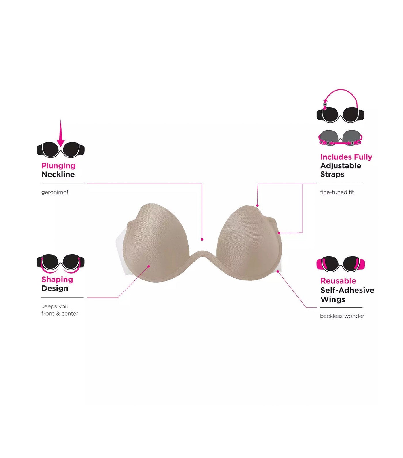 Push Up Combo Wing Bra