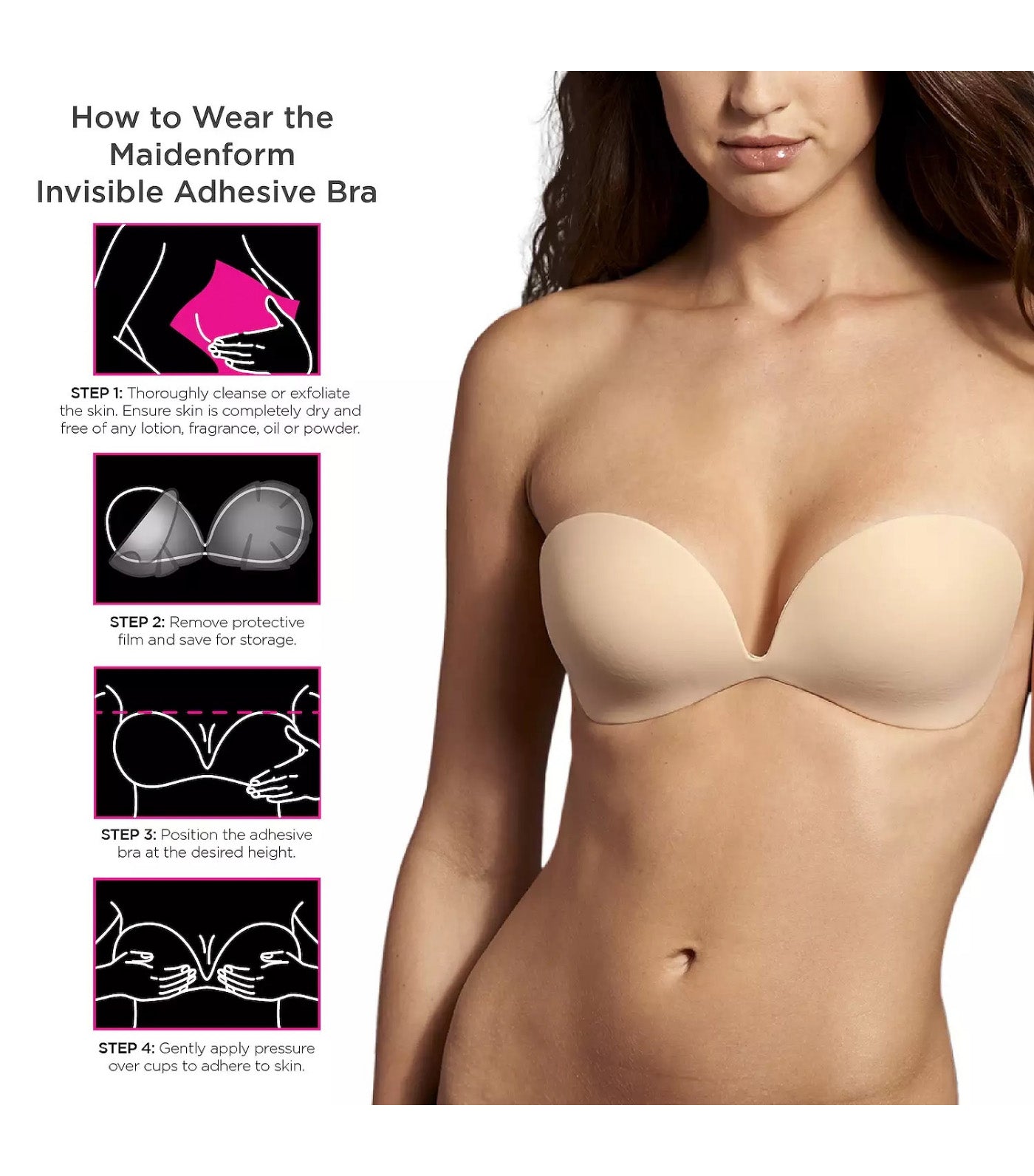 Invisible Adhesive Bra