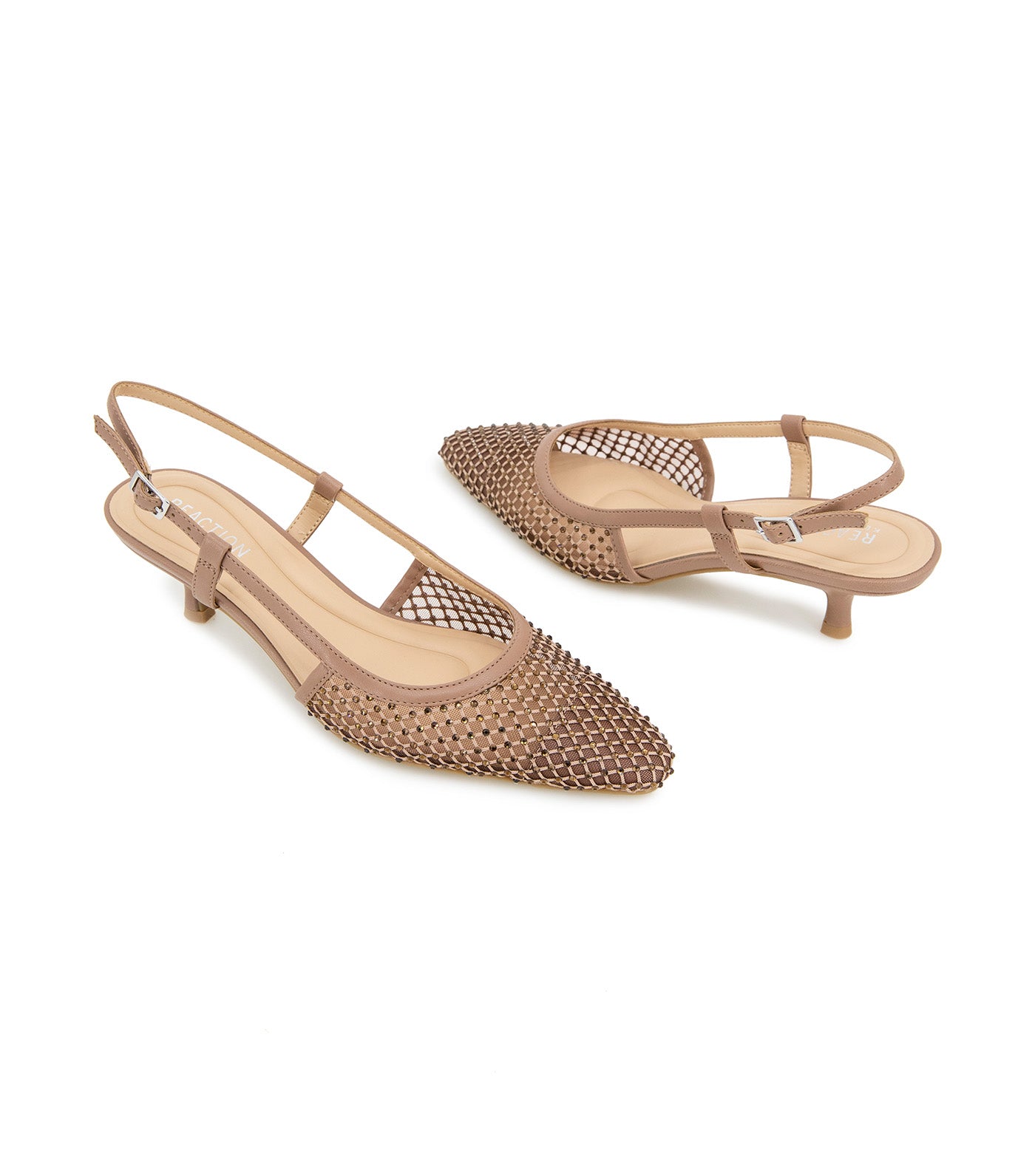 Maggie Mesh Heels Tan