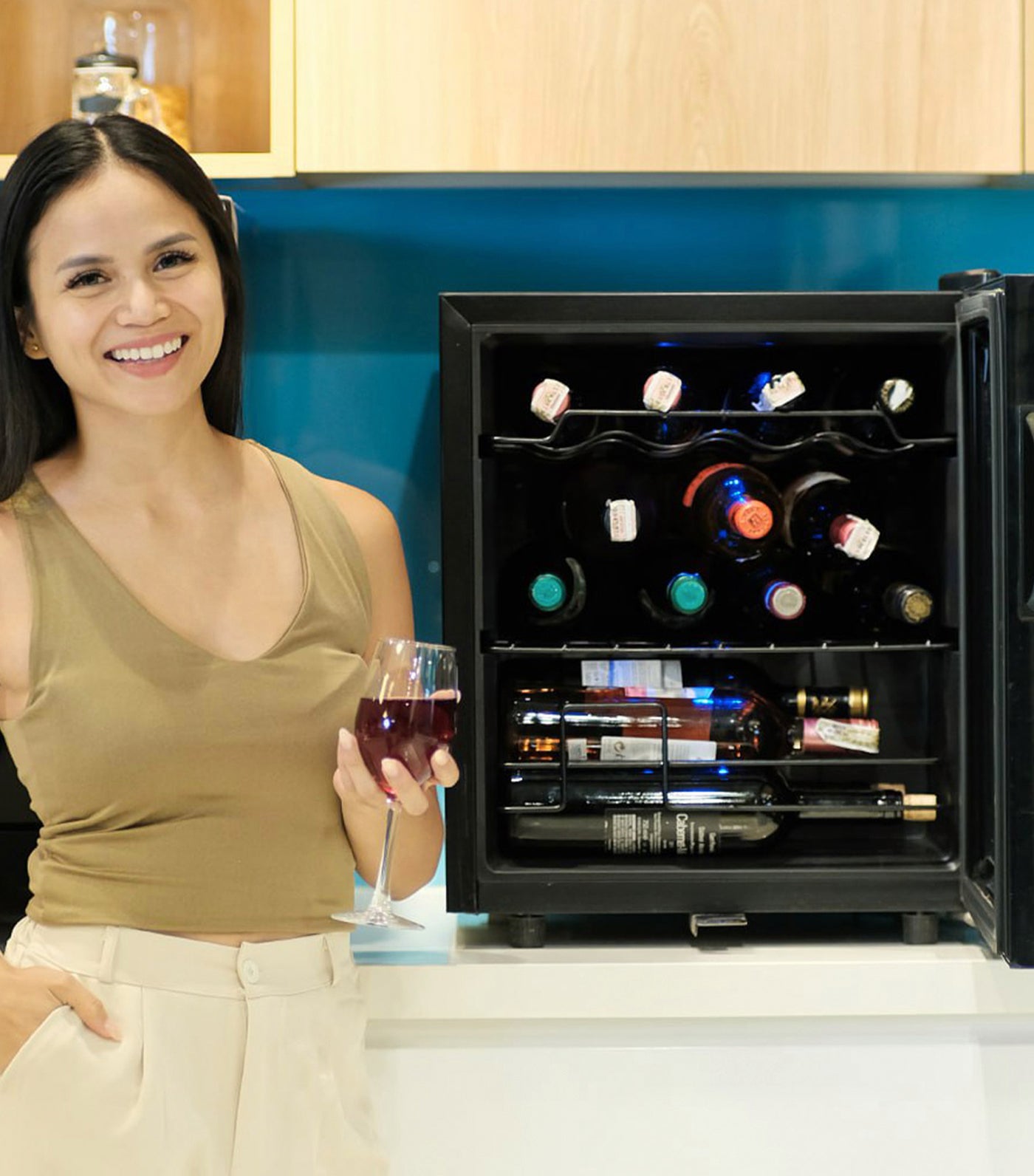 Maximus Tabletop Wine Chiller Black