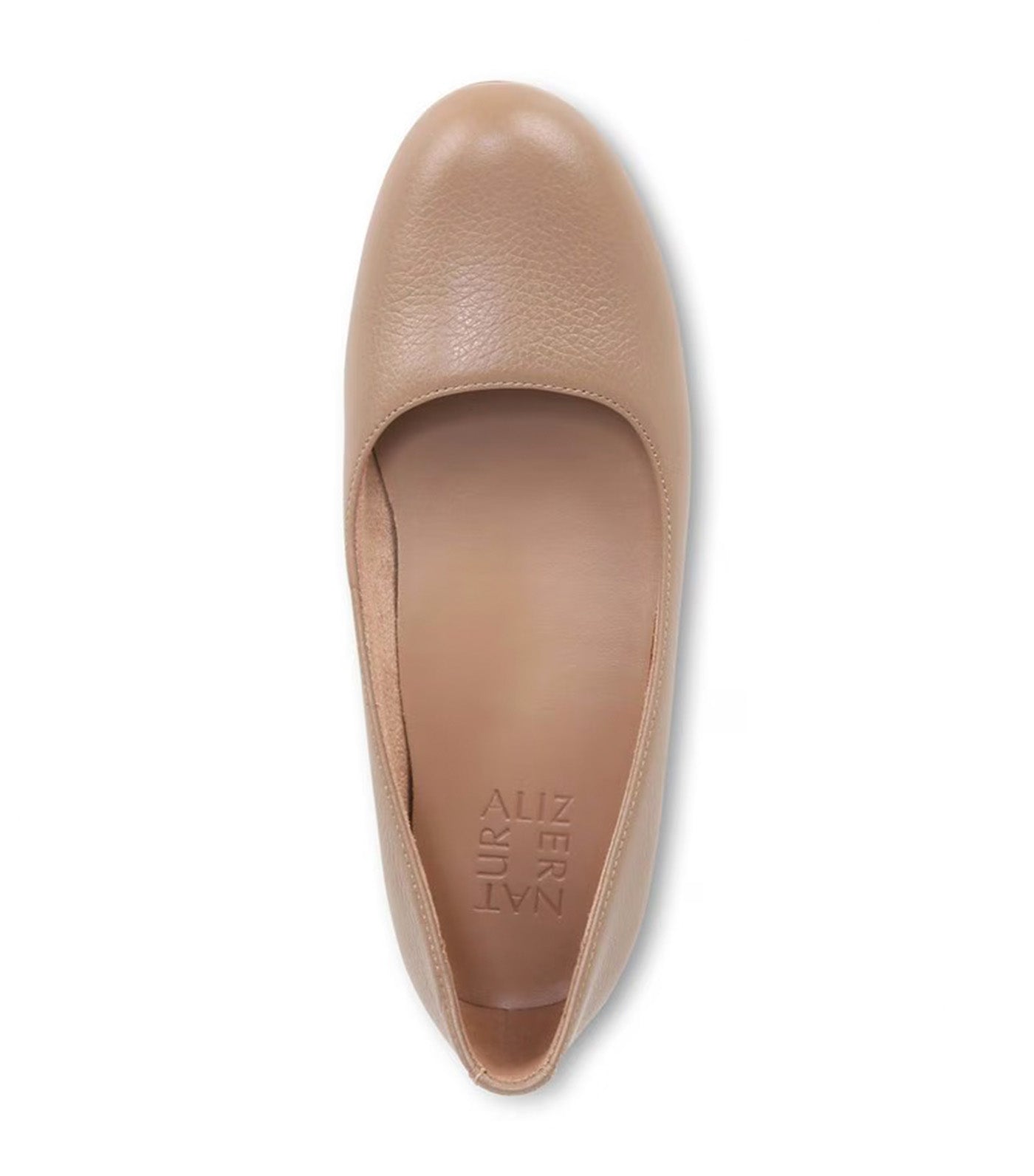 Maxwell Ballet Flat Tiramisu Brown Leather