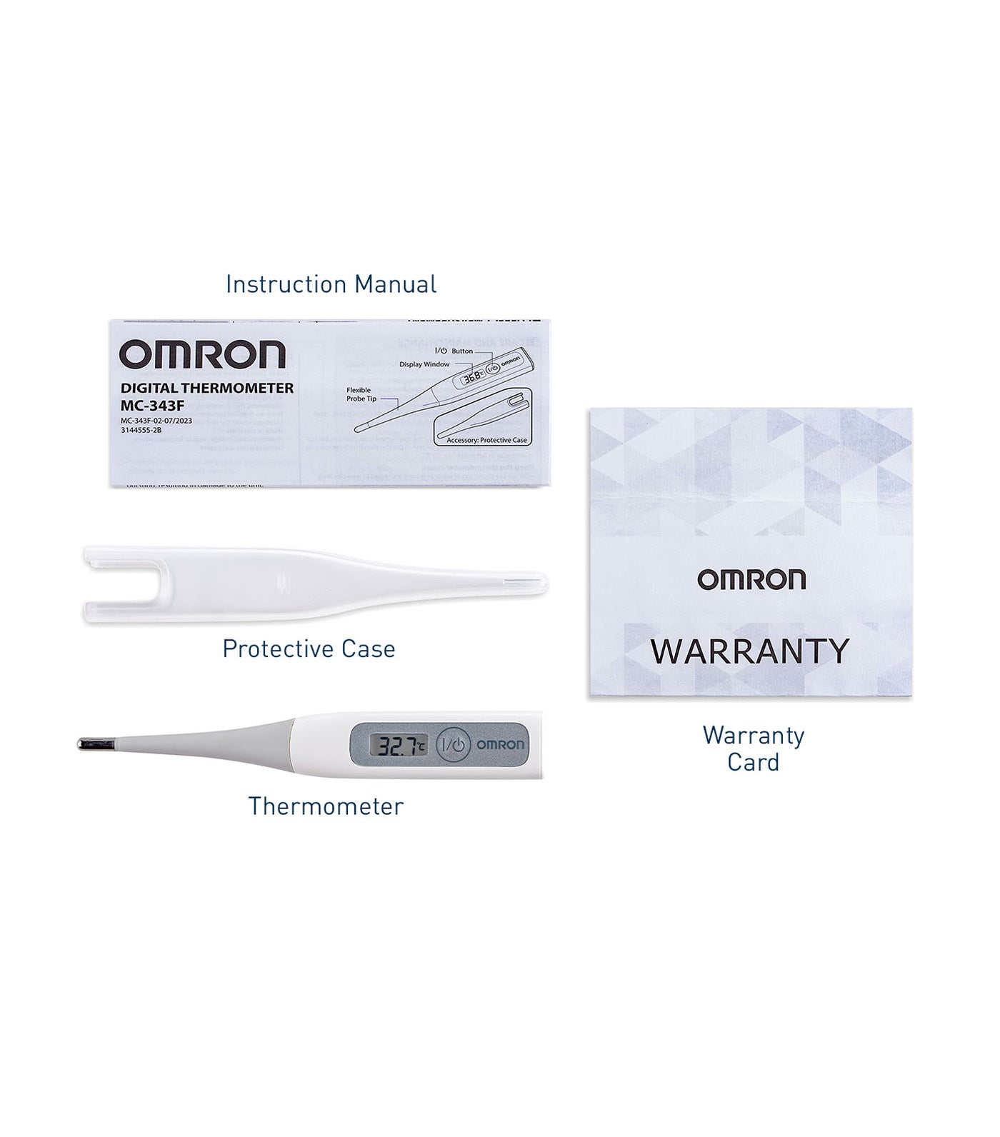 OMRON Pencil Thermometer Gray