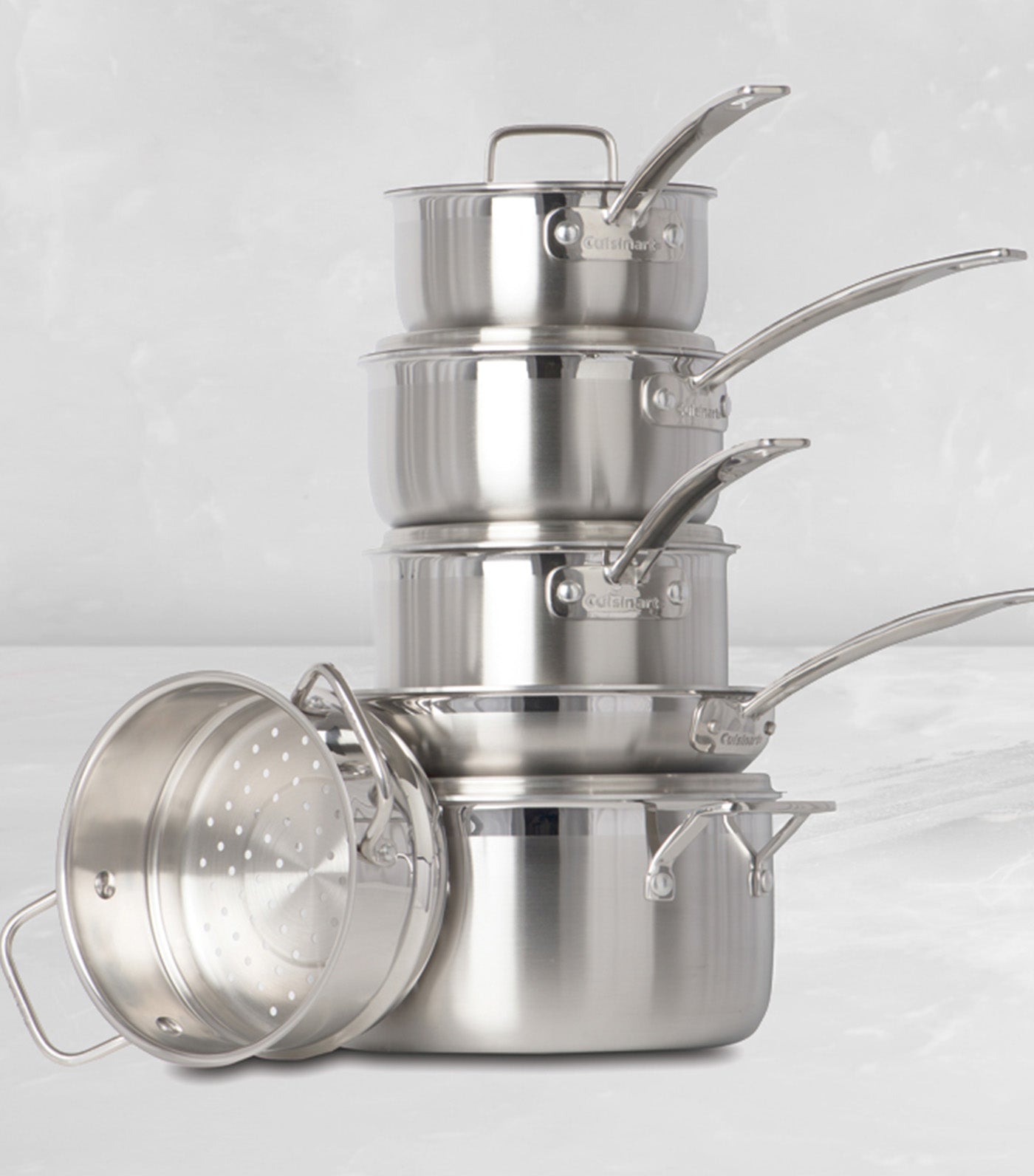 10-Piece Multi-Clad Pro Triple Ply Stainless Steel