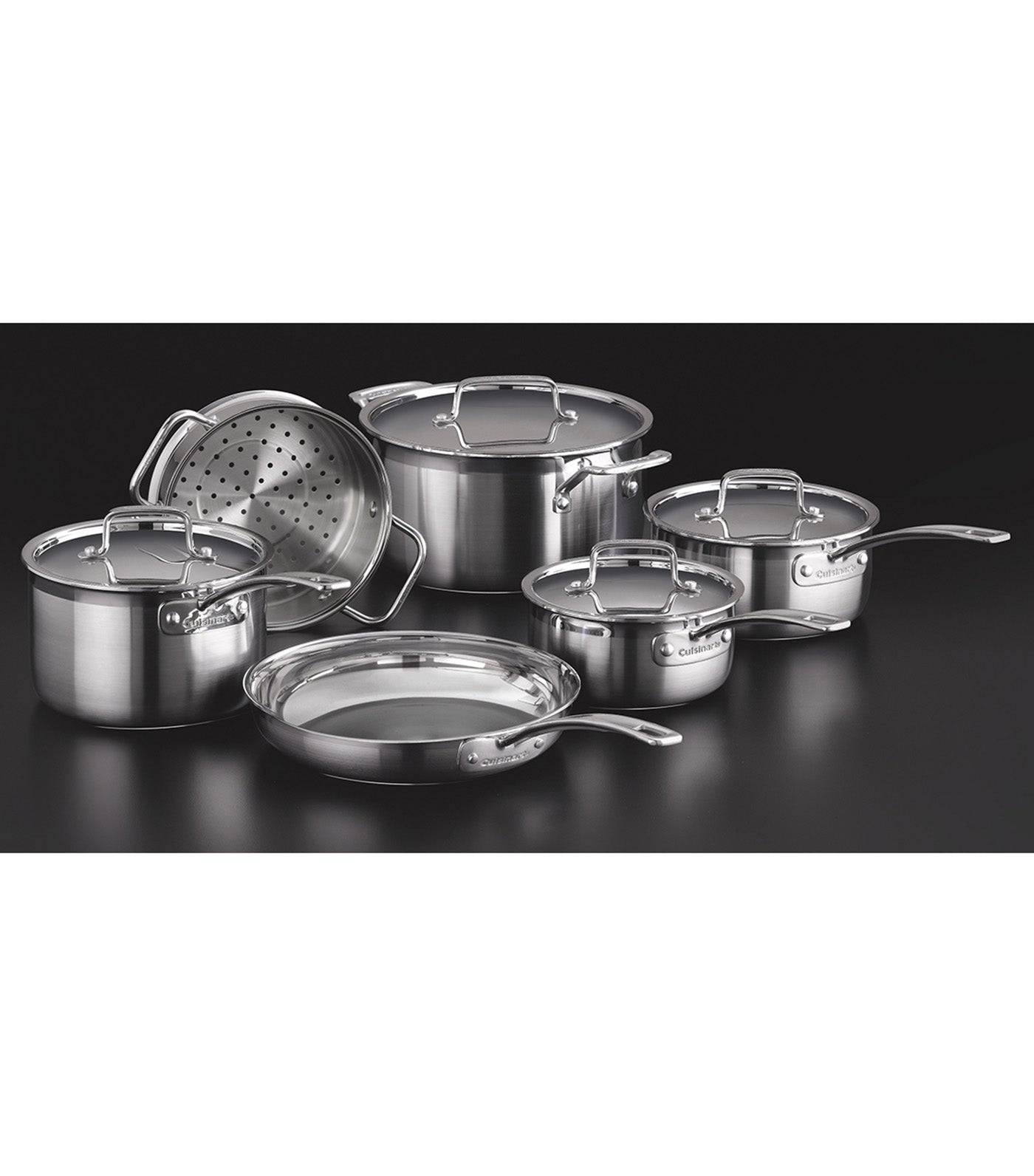 10-Piece Multi-Clad Pro Triple Ply Stainless Steel