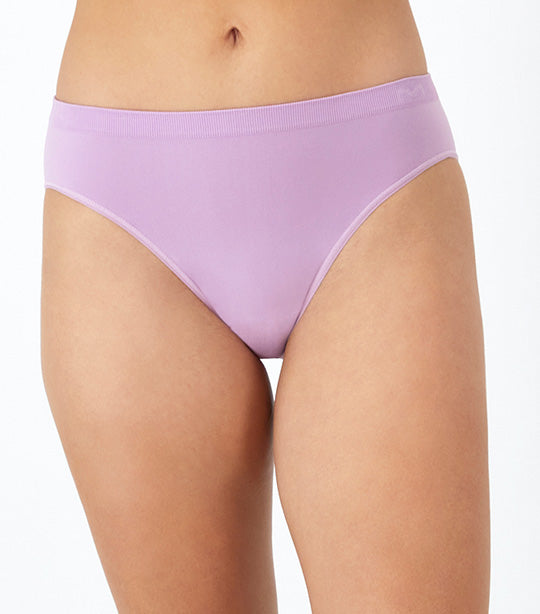 Seamless Mid-Rise Bikini Sojourn Lilac