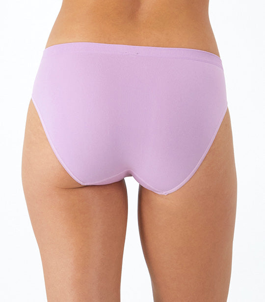 Seamless Mid-Rise Bikini Sojourn Lilac