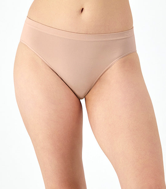 Seamless Mid-Rise Bikini Sandshell