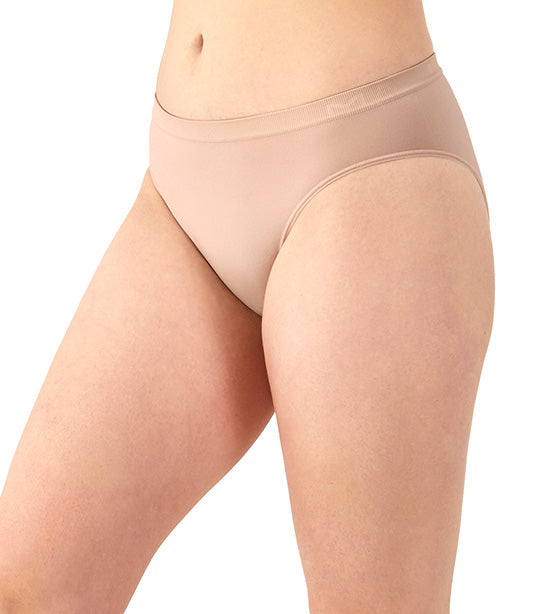 Seamless Mid-Rise Bikini Sandshell