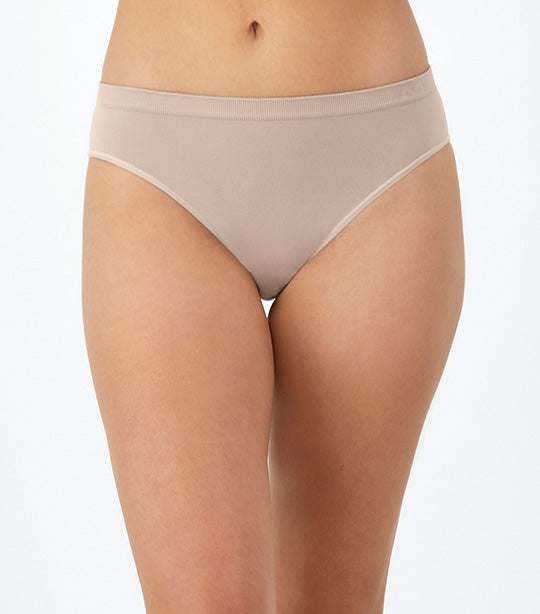Seamless Mid-Rise Bikini Evening Blush