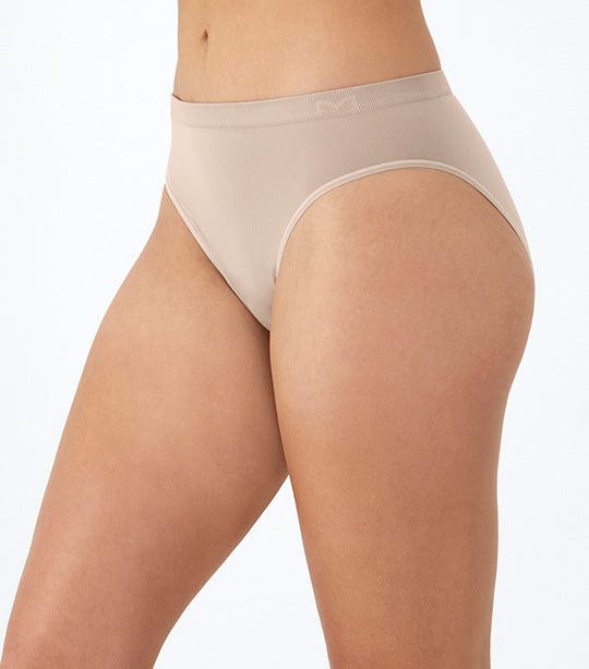 Seamless Mid-Rise Bikini Evening Blush