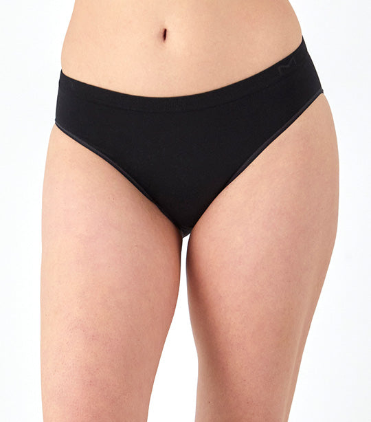 Seamless Mid-Rise Bikini Black