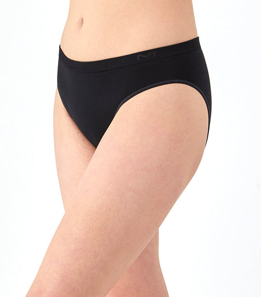 Seamless Mid-Rise Bikini Black