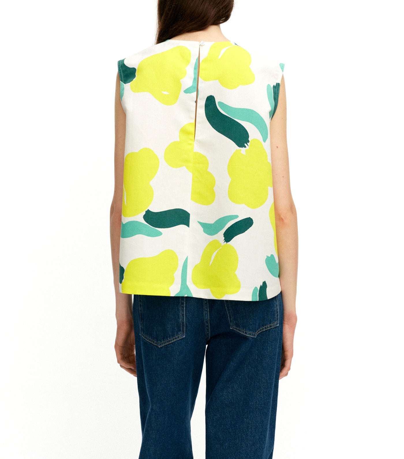 Erilaisia Lemmitty Top Off White/Yellow/Green