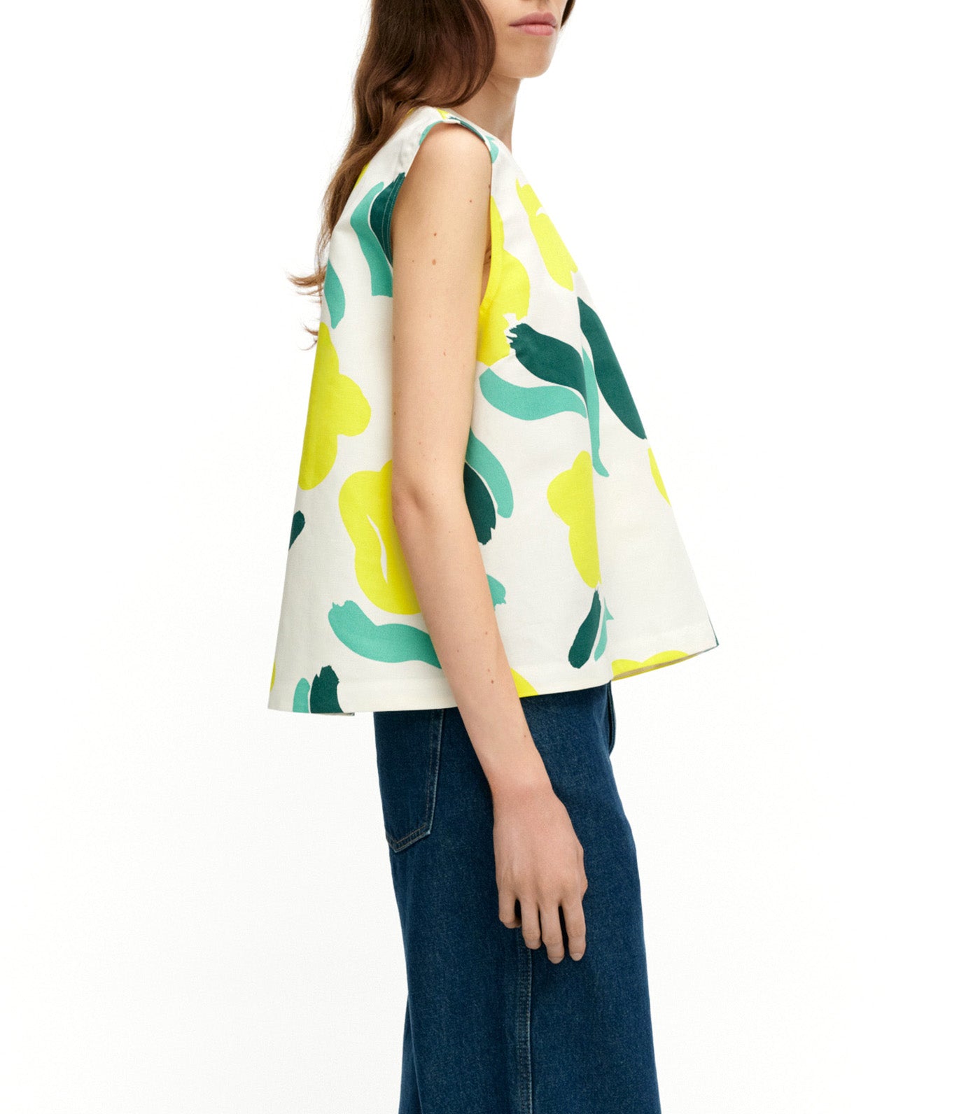 Erilaisia Lemmitty Top Off White/Yellow/Green
