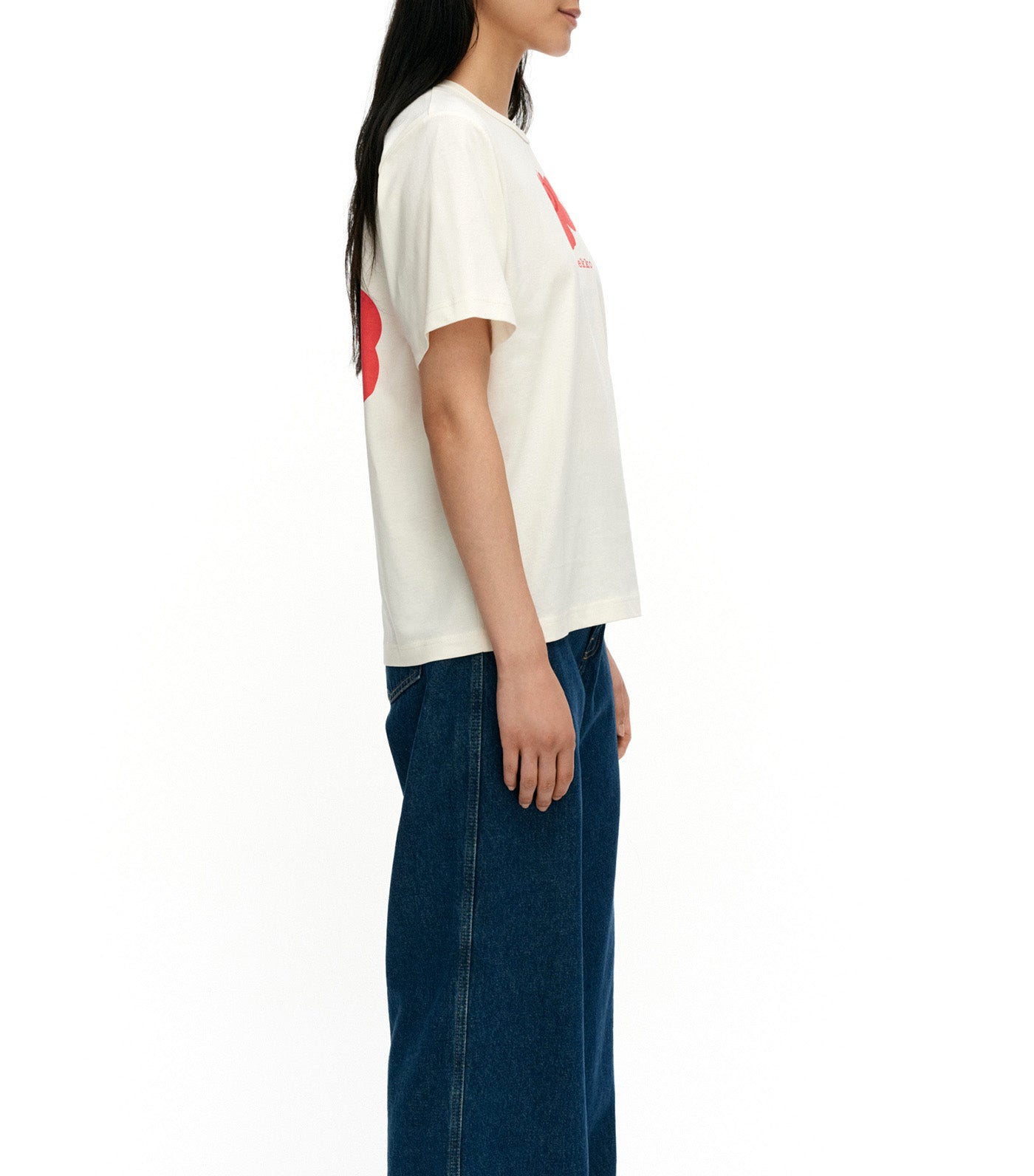 Erna Unikko Placement Kioski T-shirt Off White/Red