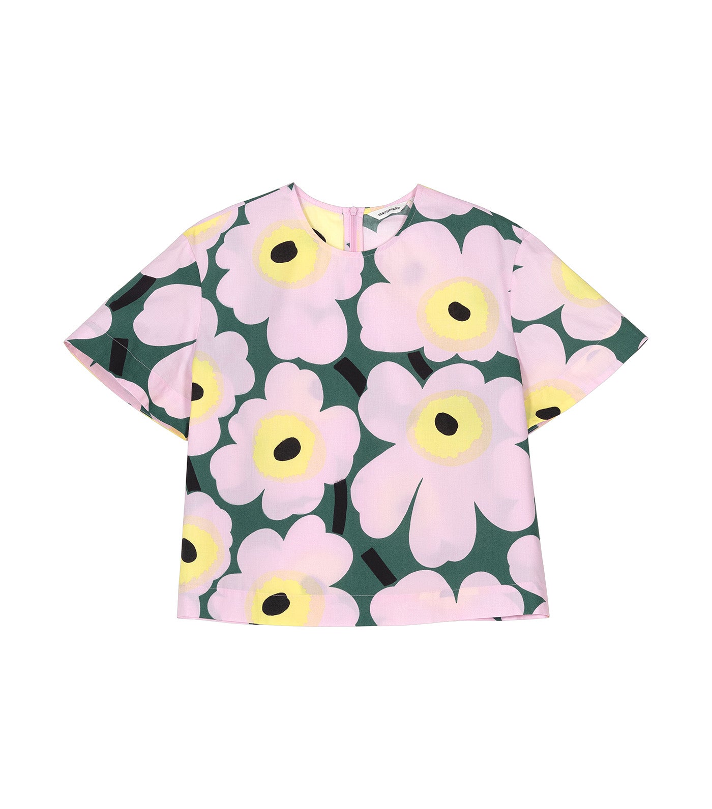 Huojunta Unikko T-shirt Green/Pink/Yellow