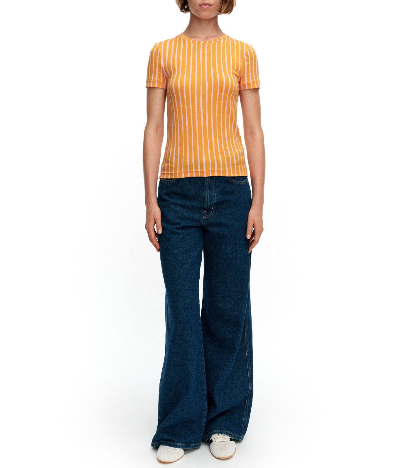 Kaunes Piccolo T-shirt Orange/Light Pink