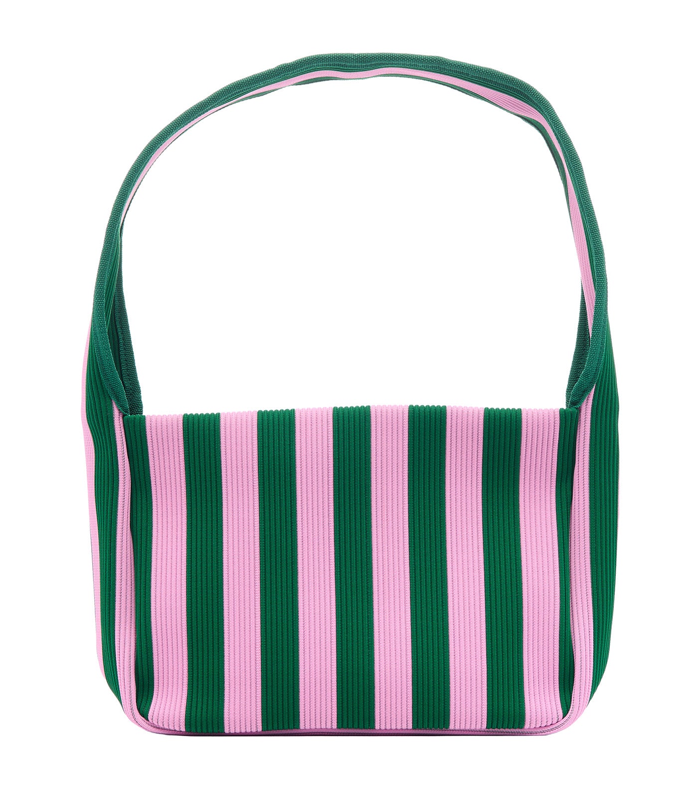 Knitted Shoulder Bag Merirosvo Pink/Dark Green