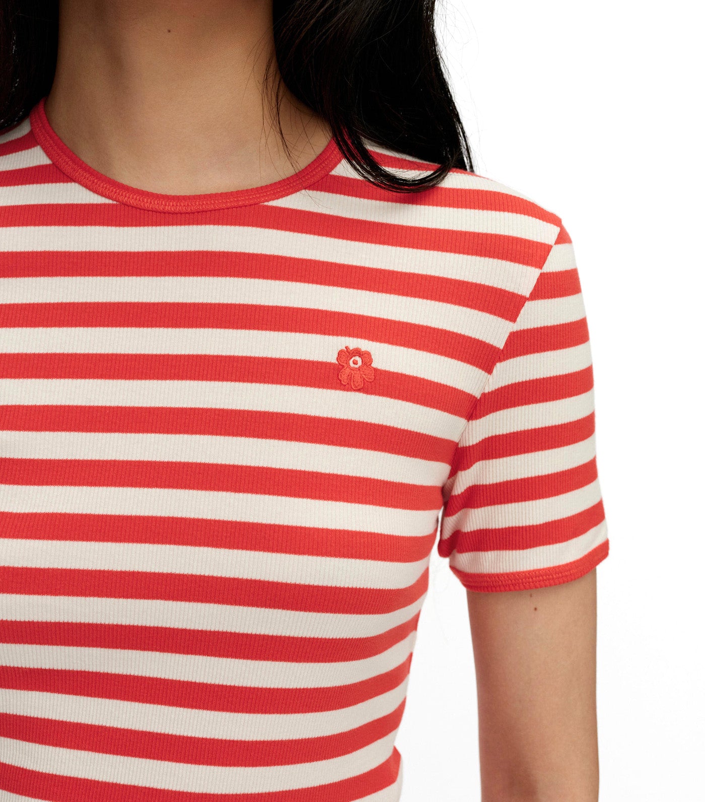 Kukkea Tasaraita Unikko Kioski T-shirt