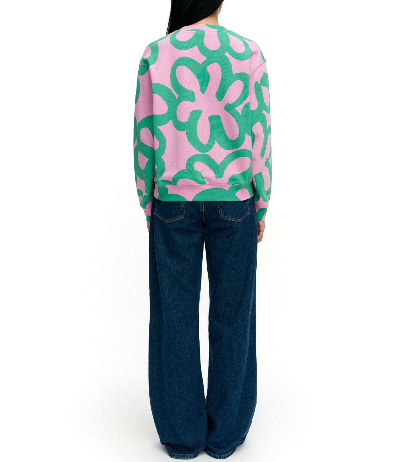 Leiot Jättikukka Kioski Sweatshirt Light Pink/Green