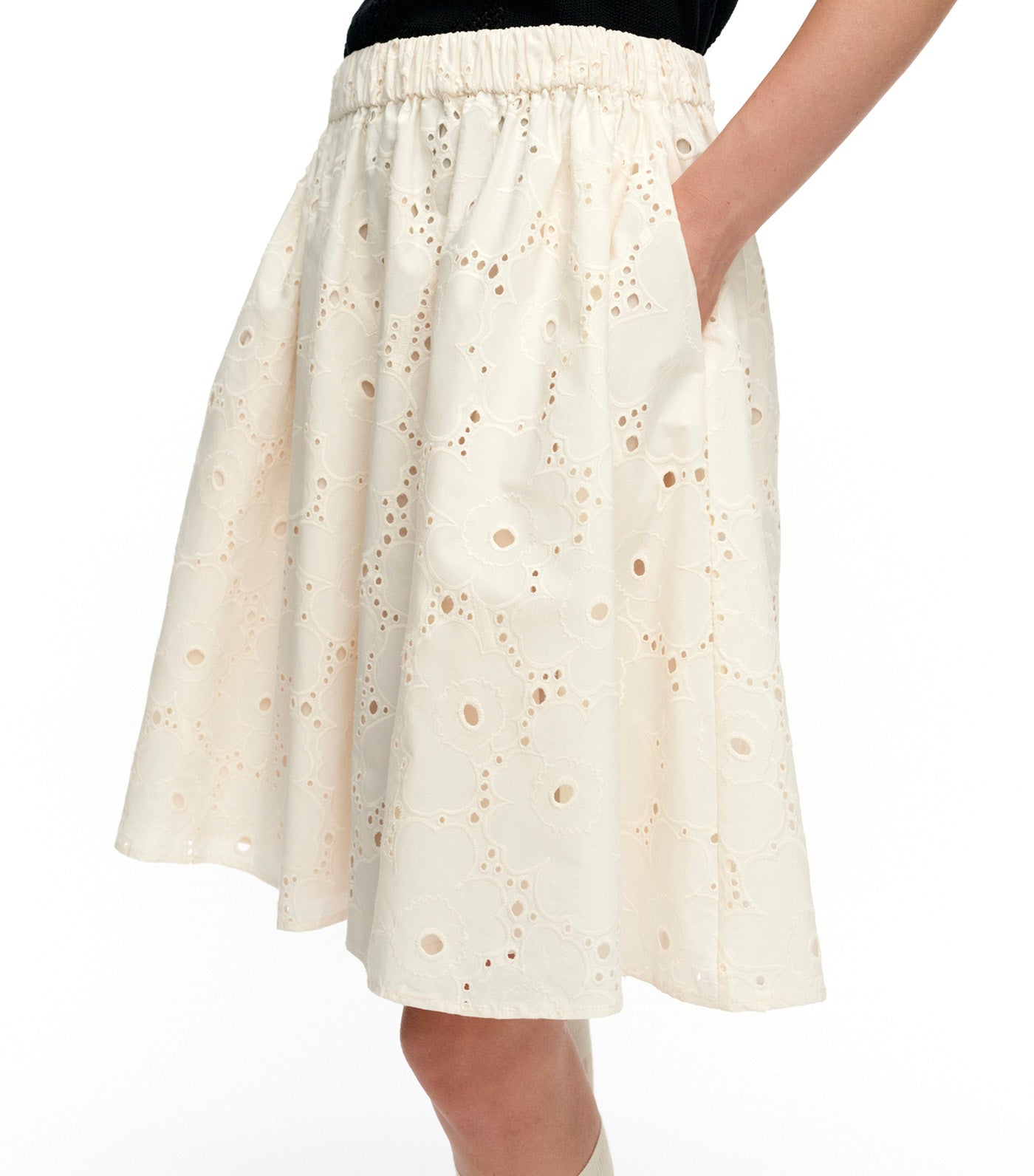 Sommittelu Unikko Lace Skirt Off White