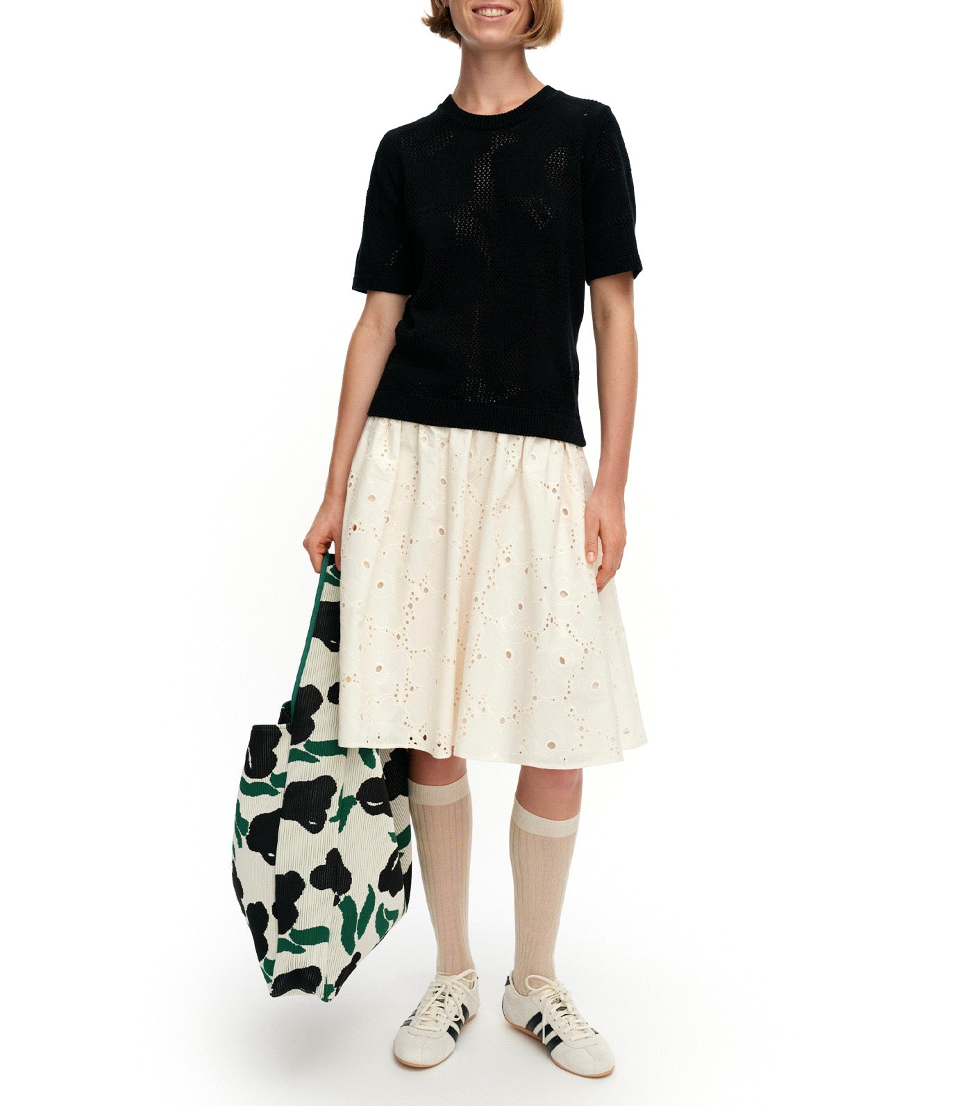 Sommittelu Unikko Lace Skirt Off White