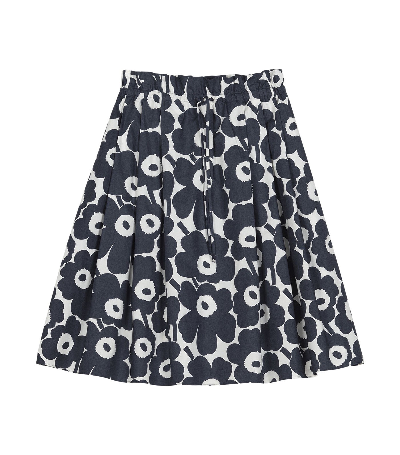 Kirjoitus Unikko Skirt Dark Blue/Off White