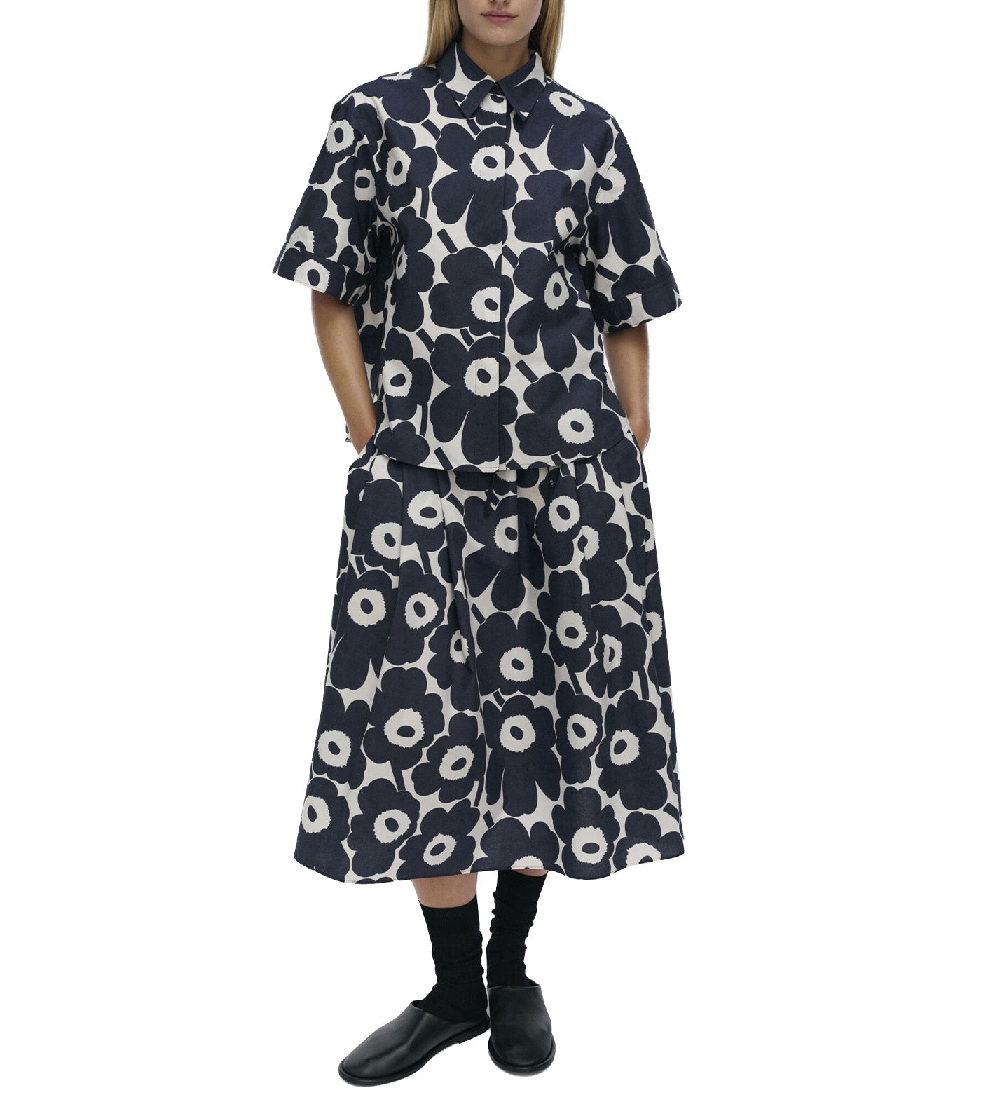 Standardi Unikko Shirt Dark Blue/Off White